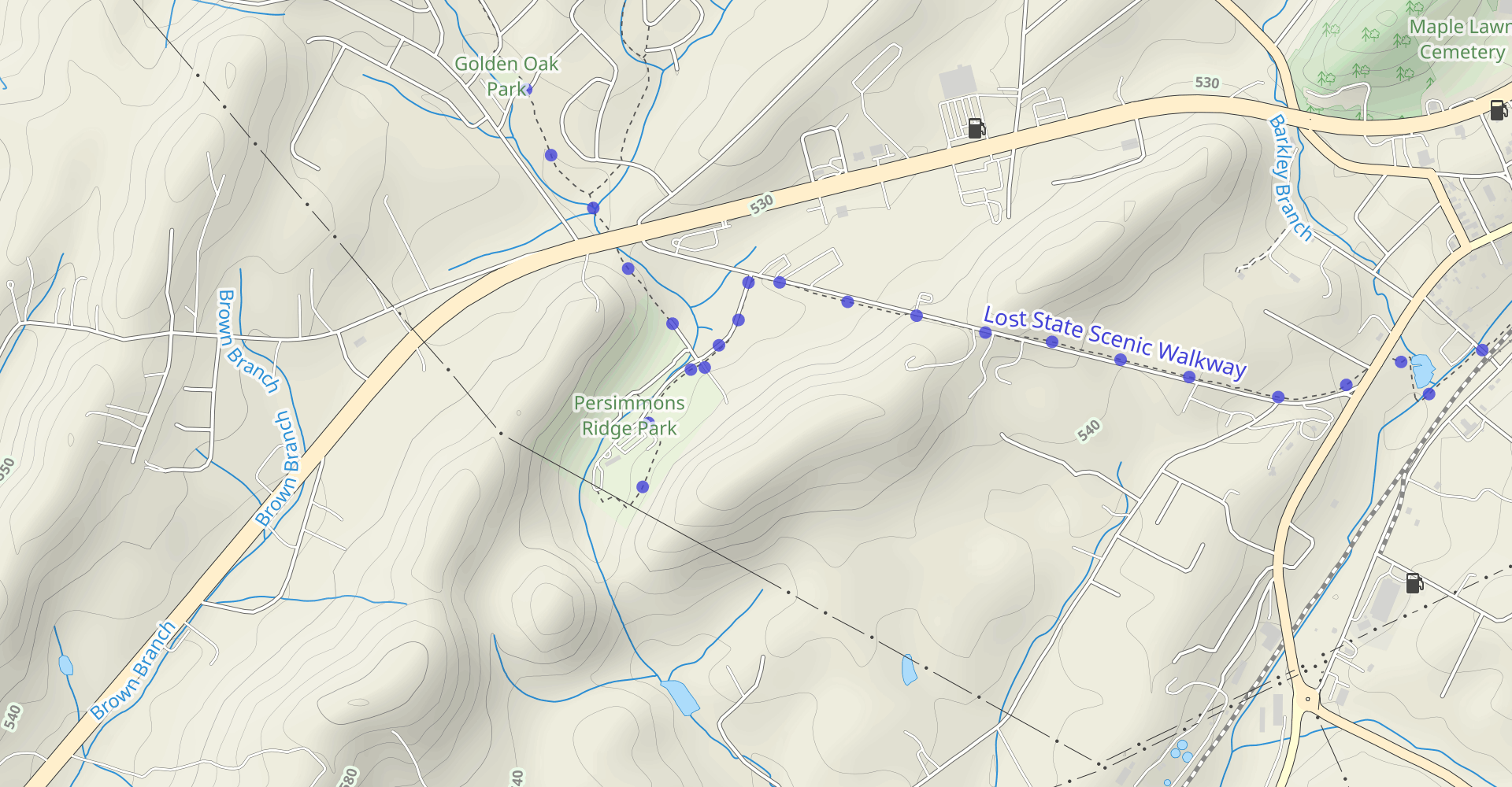 Persimmon Ridge Park Loop
