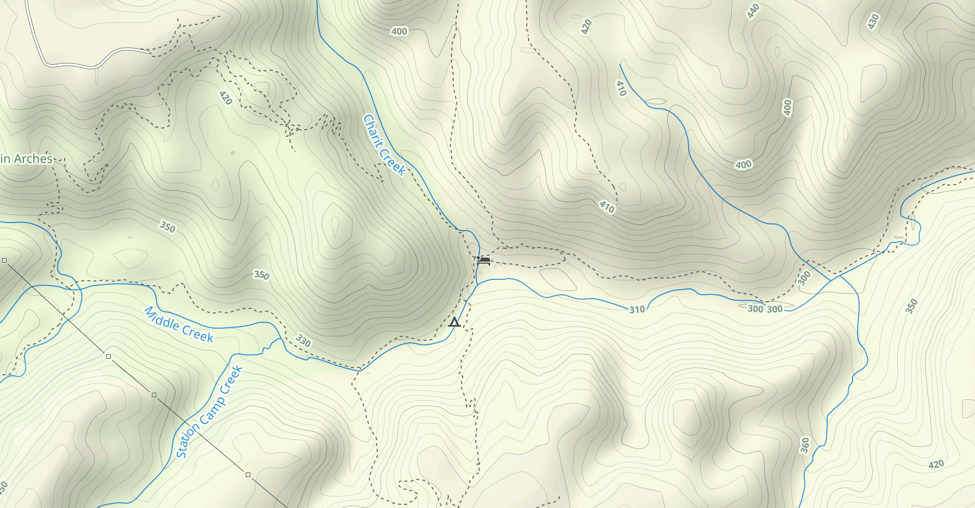 Twin Arches--Charit Creek Loop