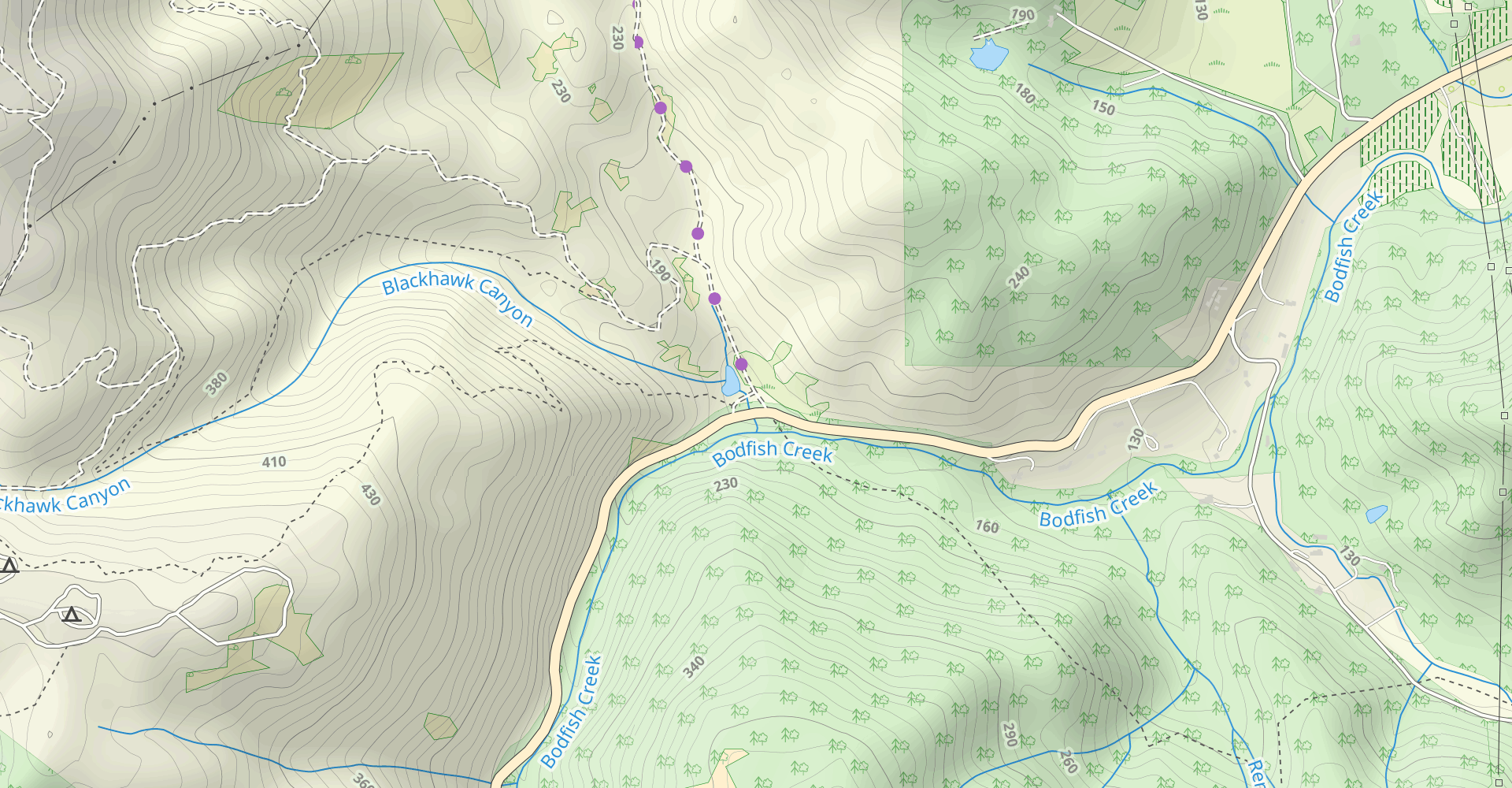 Sprig Trail and Blackhawk Canyon Loop