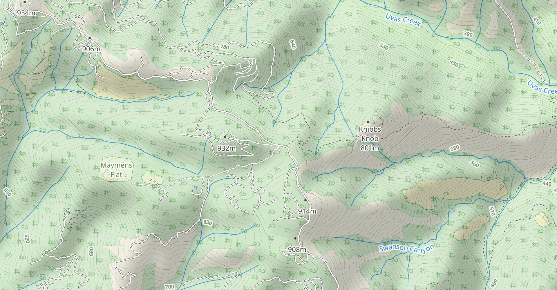 Maymens Flat and Knibbs Knob Trail