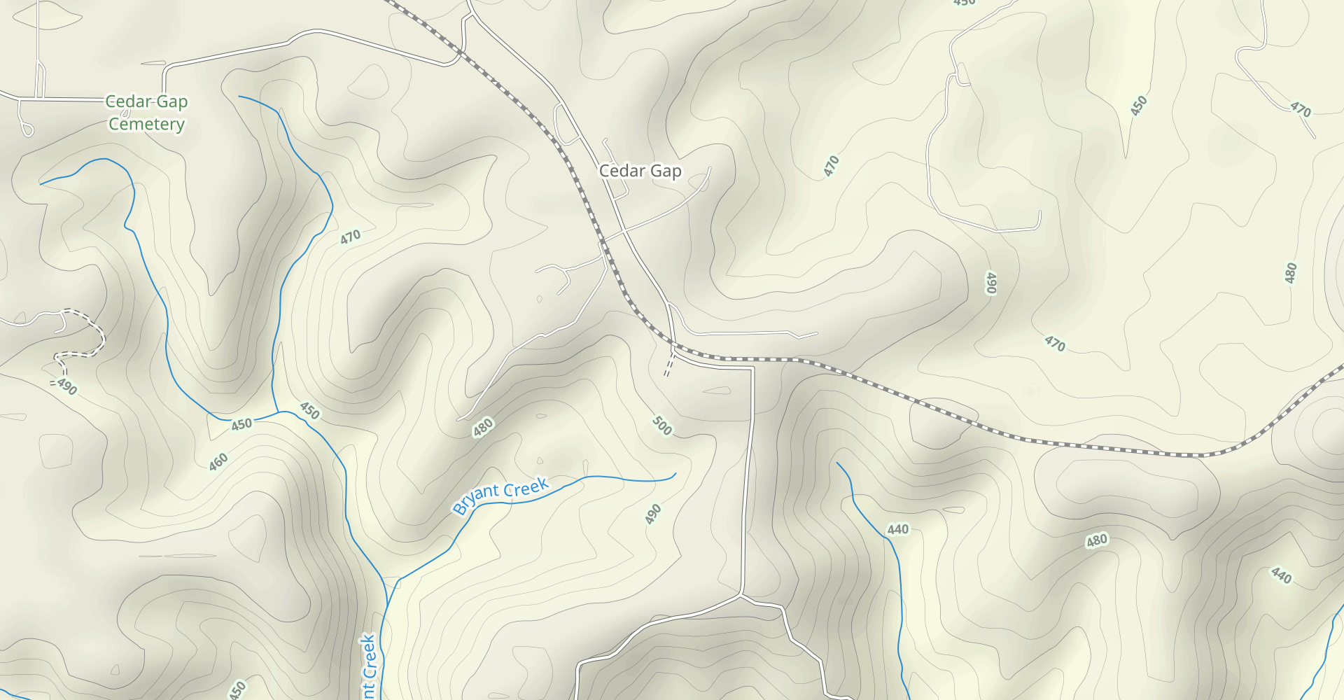 Cedar Gap Hiking Trail