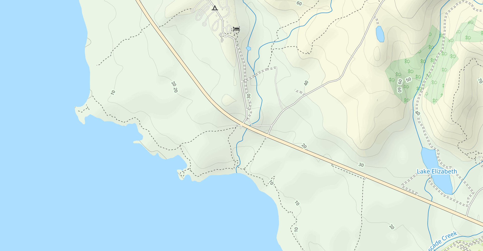 Atkinson Bluff and North Whitehouse Creek Trail Loop