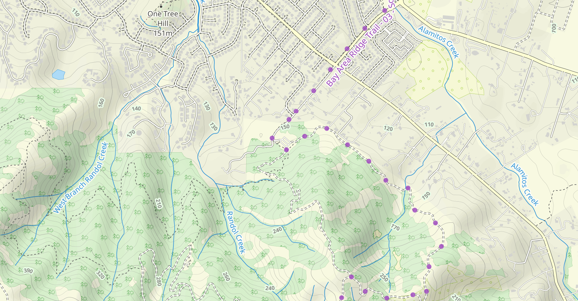 New Almaden, Randol, Santa Isabel and Hacienda Trail Loop
