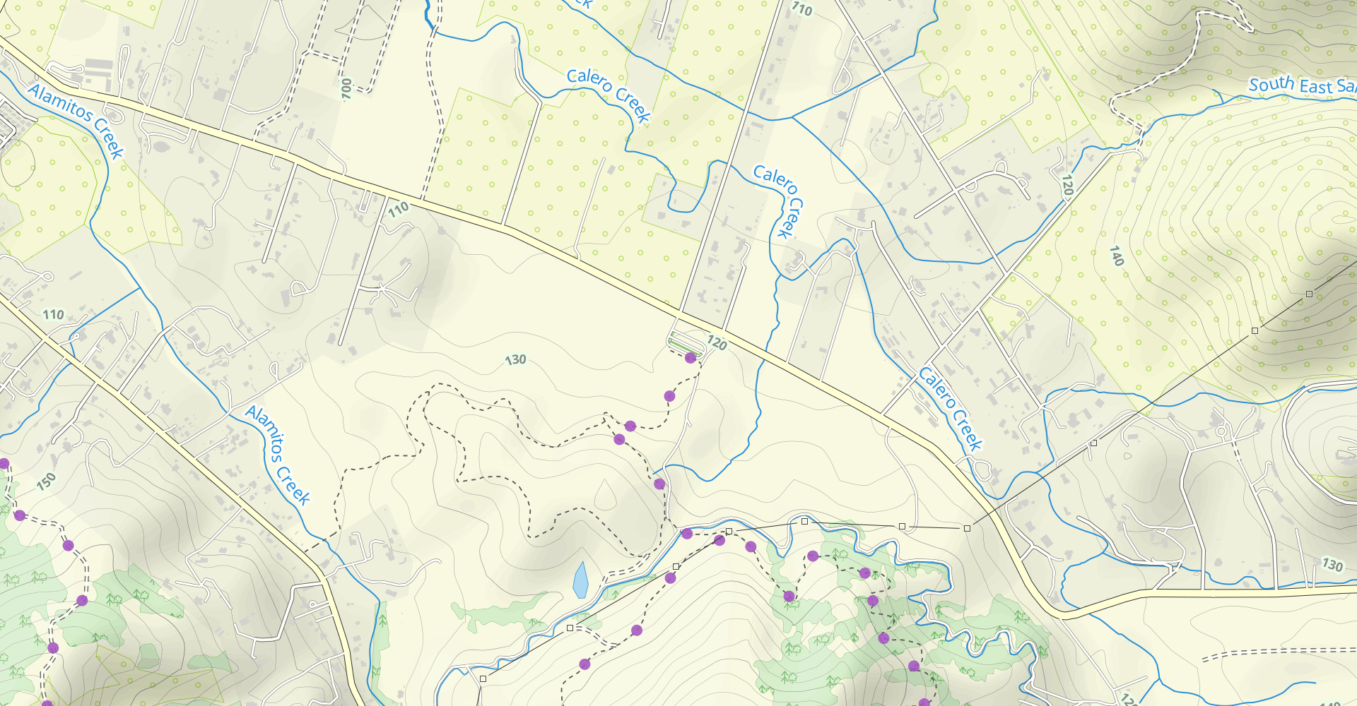 Cottle Trail to Calero Reservoir and Lisa Killough Trail