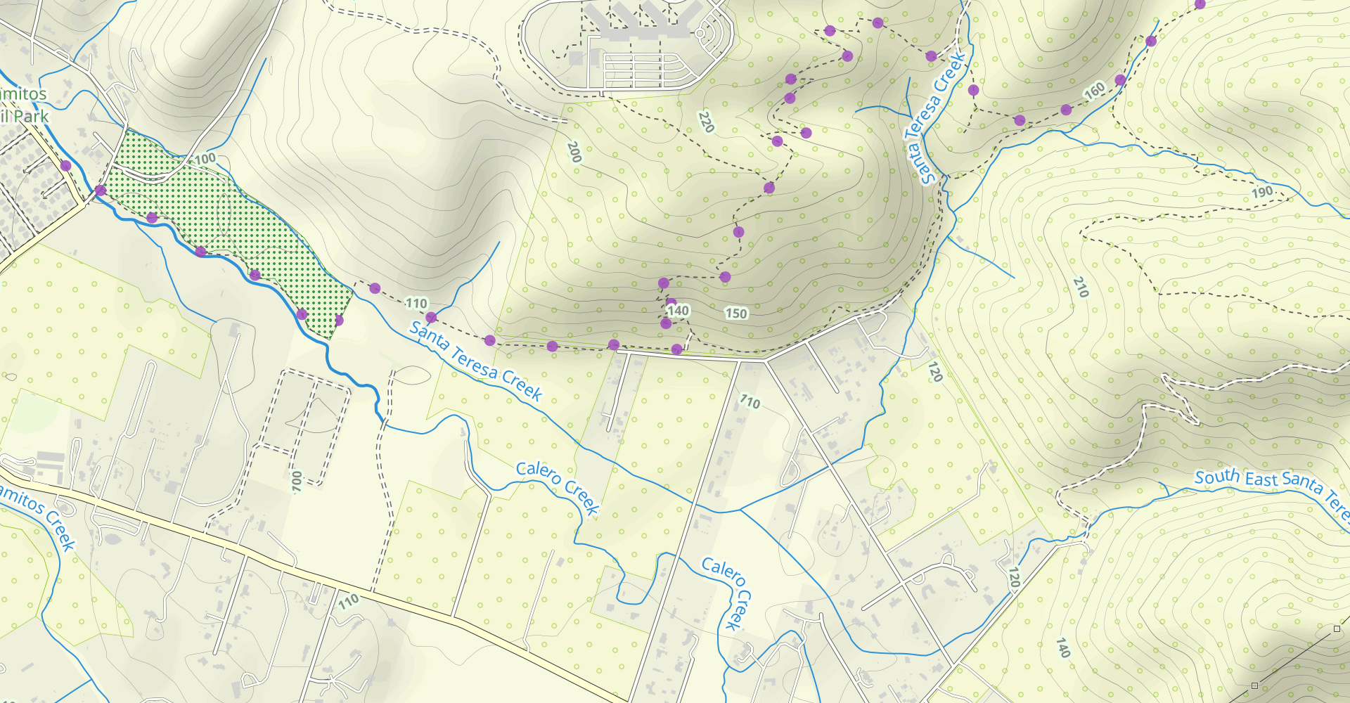 Fortini Trail to Stile Ranch Trail