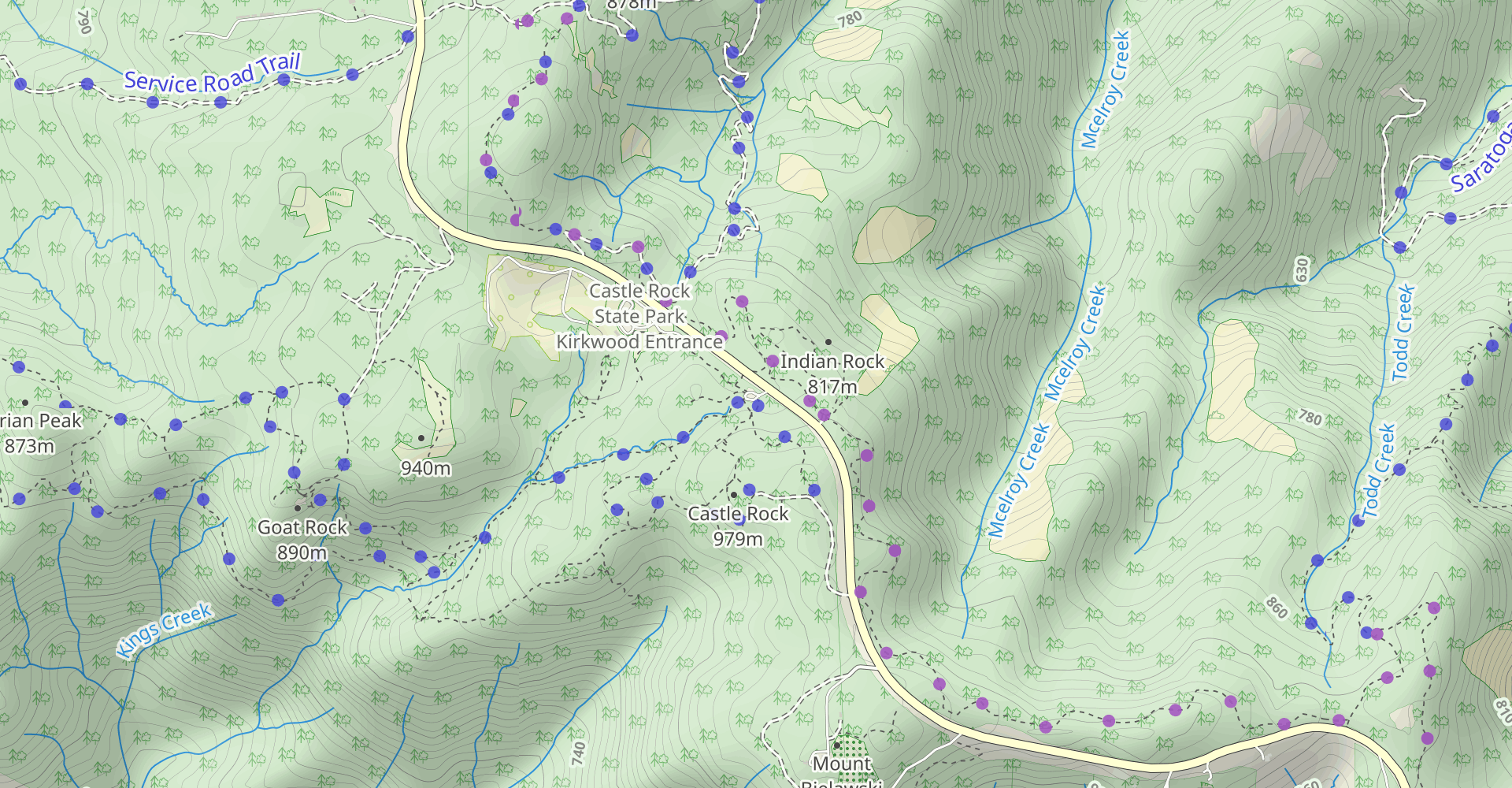 Castle Rocks Lower Loop