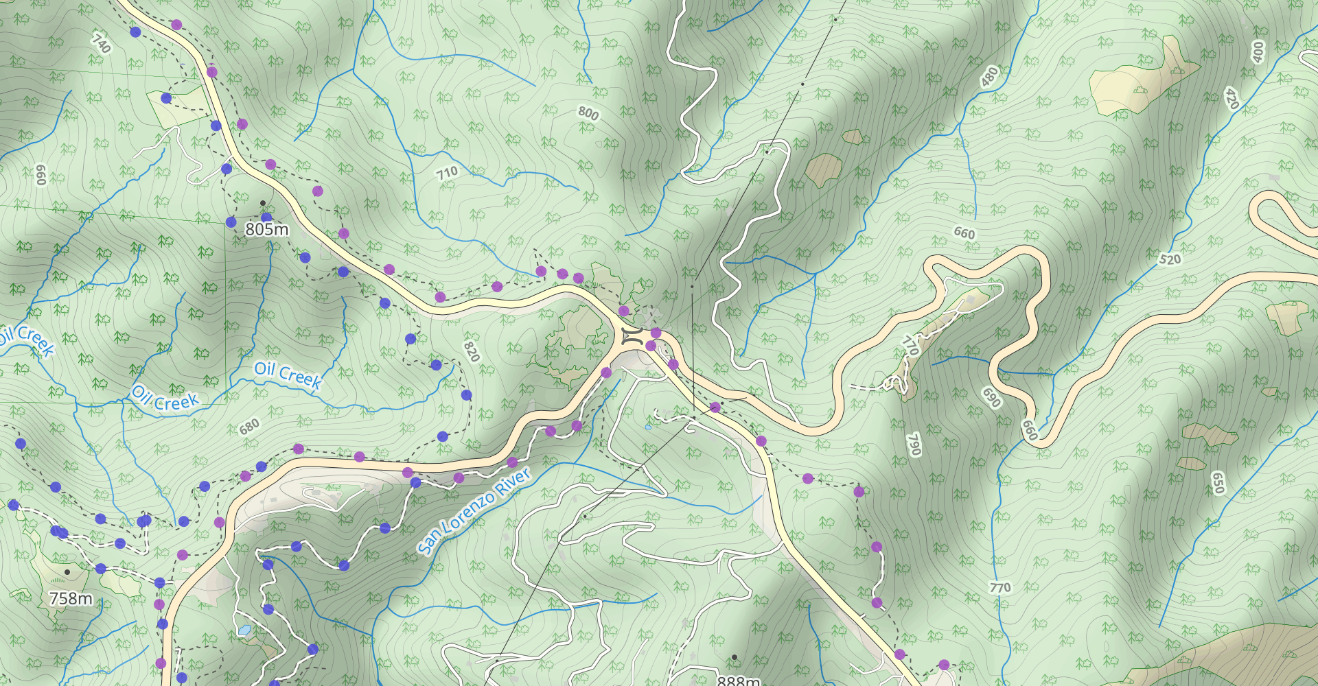Saratoga Gap Trail to Achistaca Trail Loop