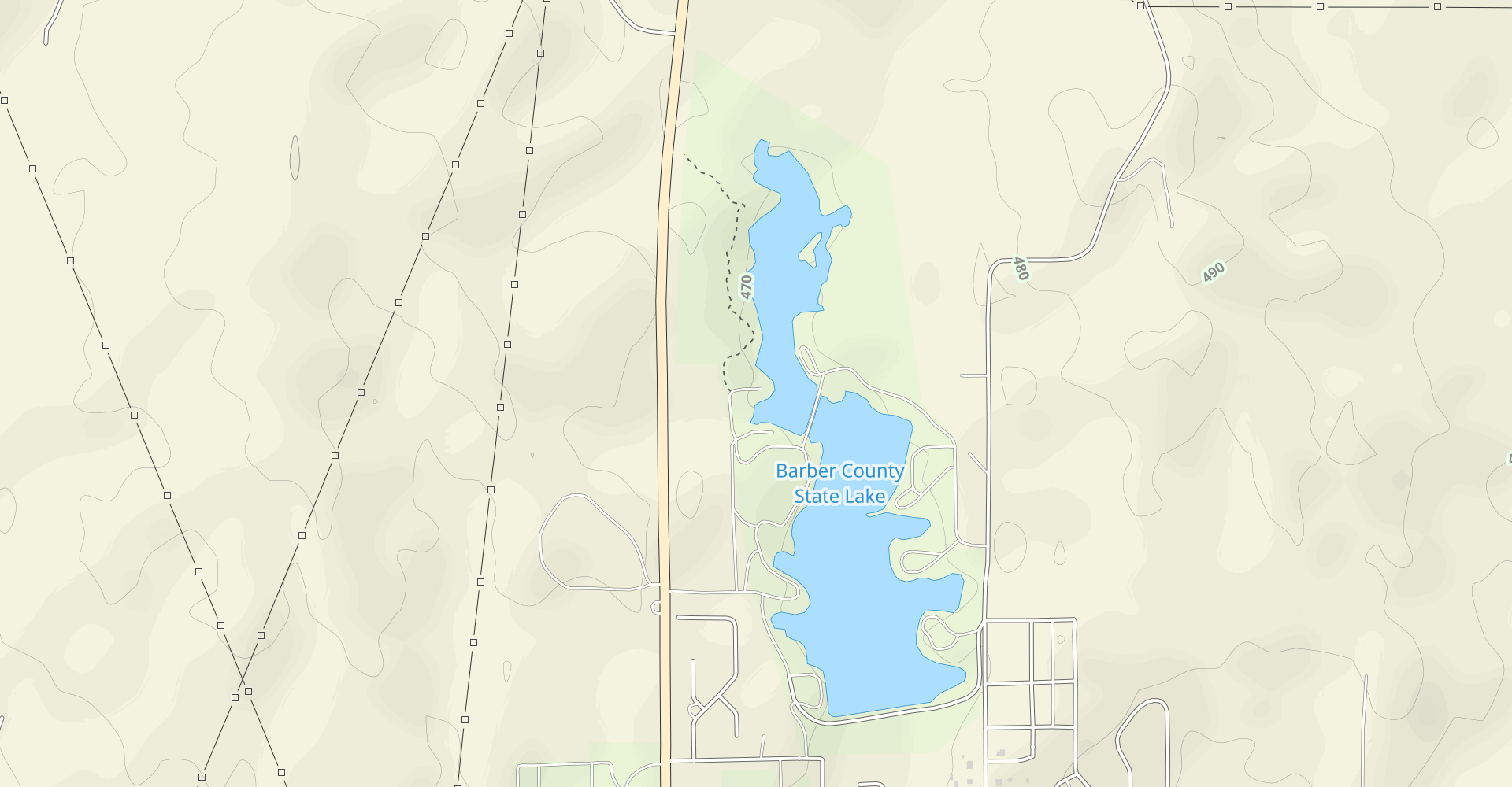 Hike Barber County State Lake