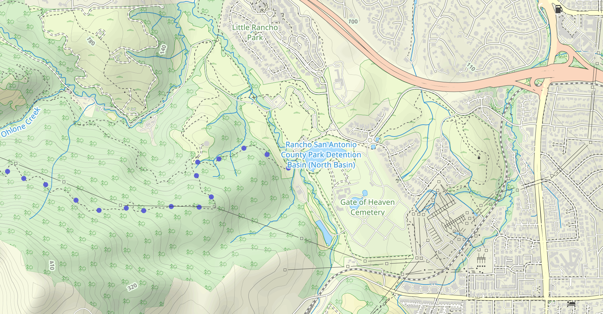PG&E Trail, Wildcat, High Meadow and Coyote Trail Loop