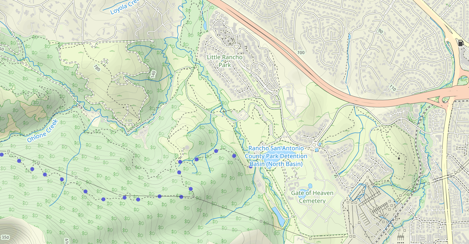 PG&E, Upper Wildcat, High Meadow and Coyote Trail Loop