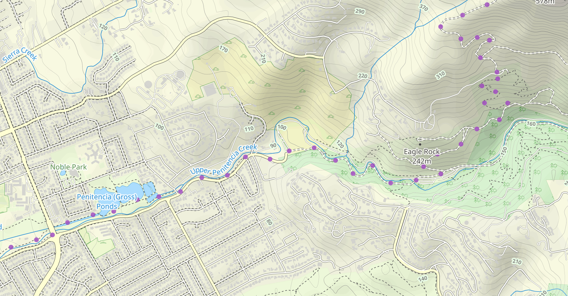 Hike to Boccardo Trail via North Rim Trail 