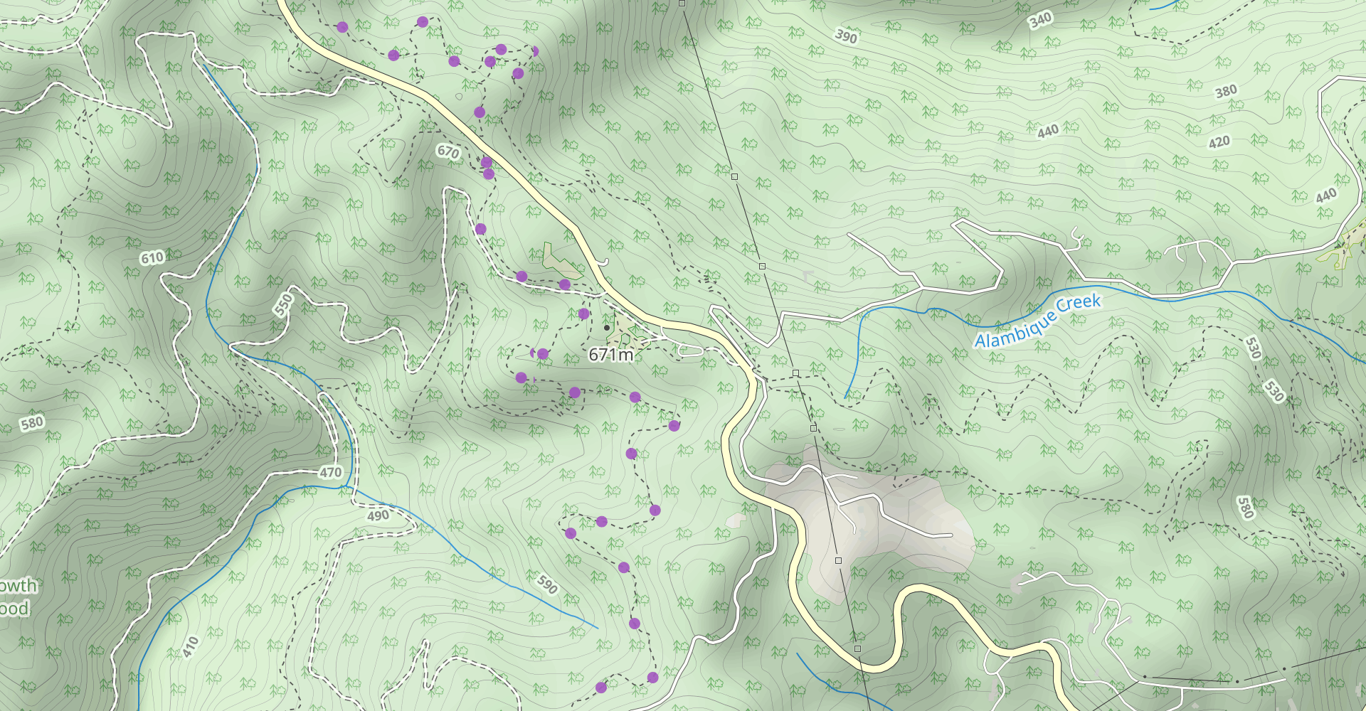 Gordon Mill to Timberview to Virginia Mill and Lawrence Creek Loop