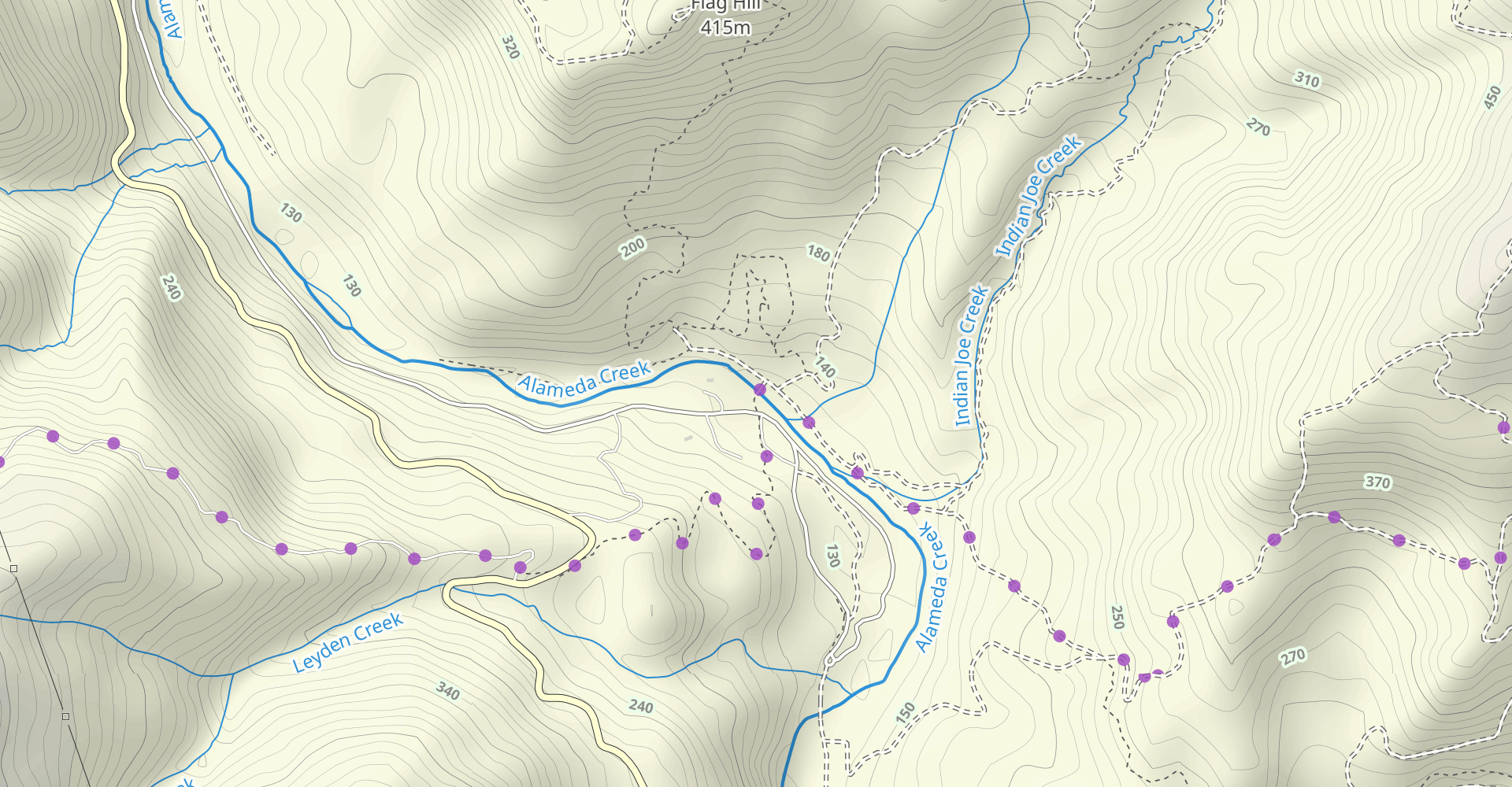 Indian Joe and Hayfield Road Trails
