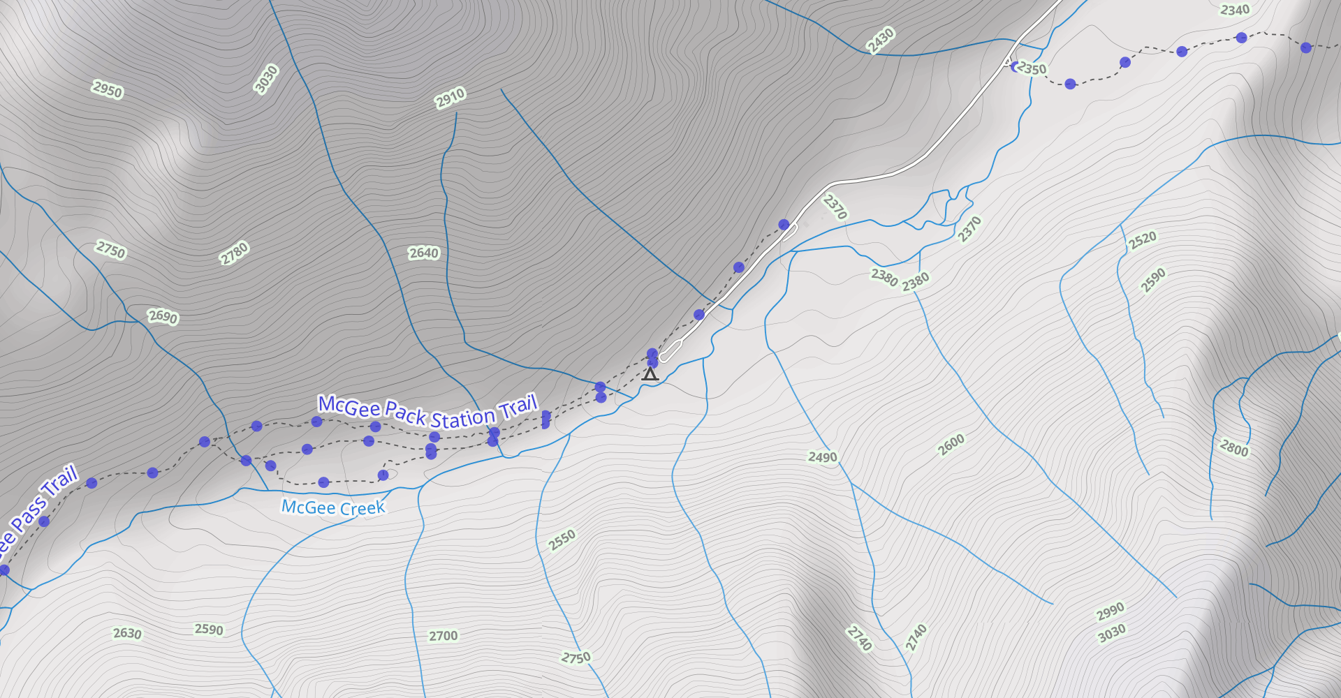 McGee Creek to Horsetail Creek