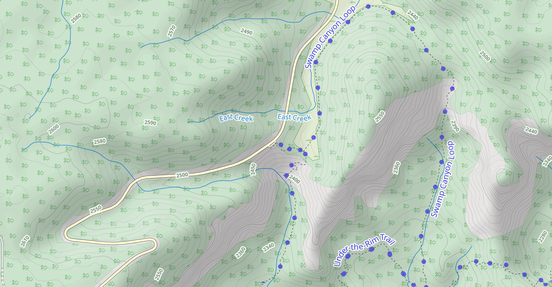 Sheep Creek and Swamp Canyon Loop