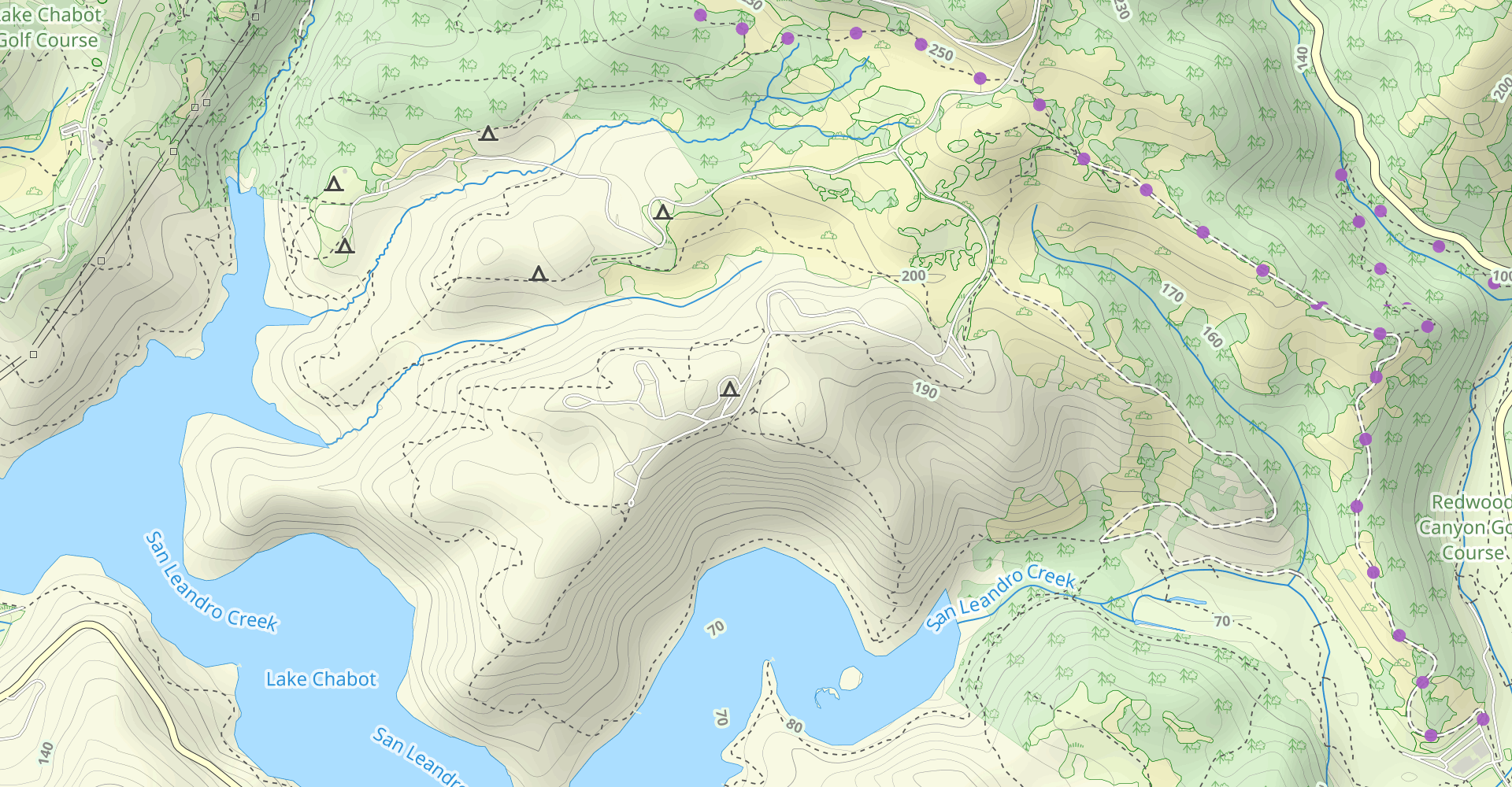 Lake Chabot via Huck's Trail