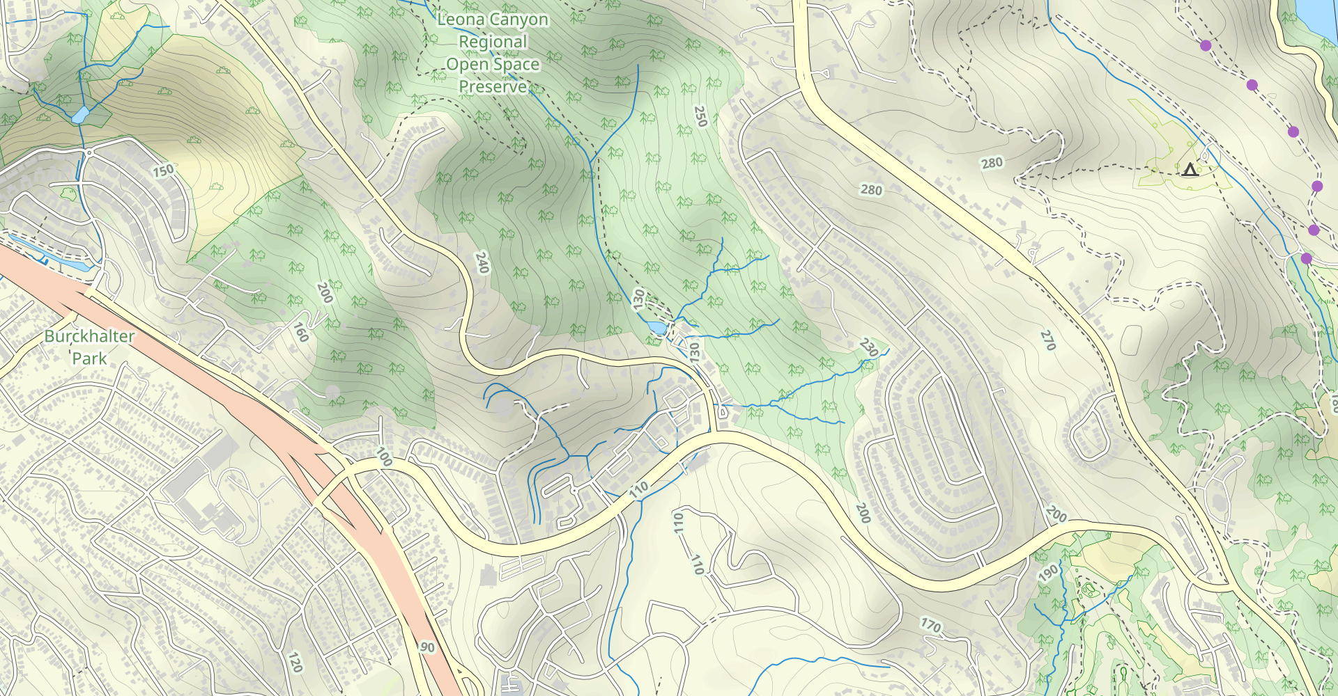 Leona Trail and Artemisia Trail