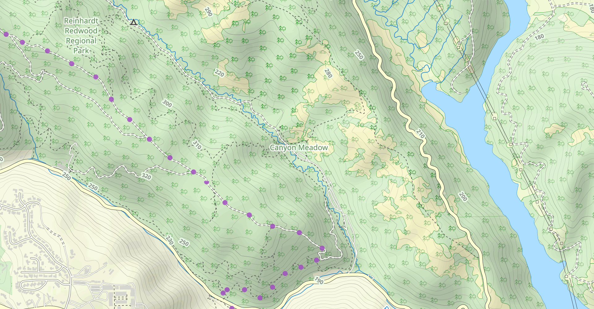East Ridge Trail to Prince Trail to Stream Trail Loop