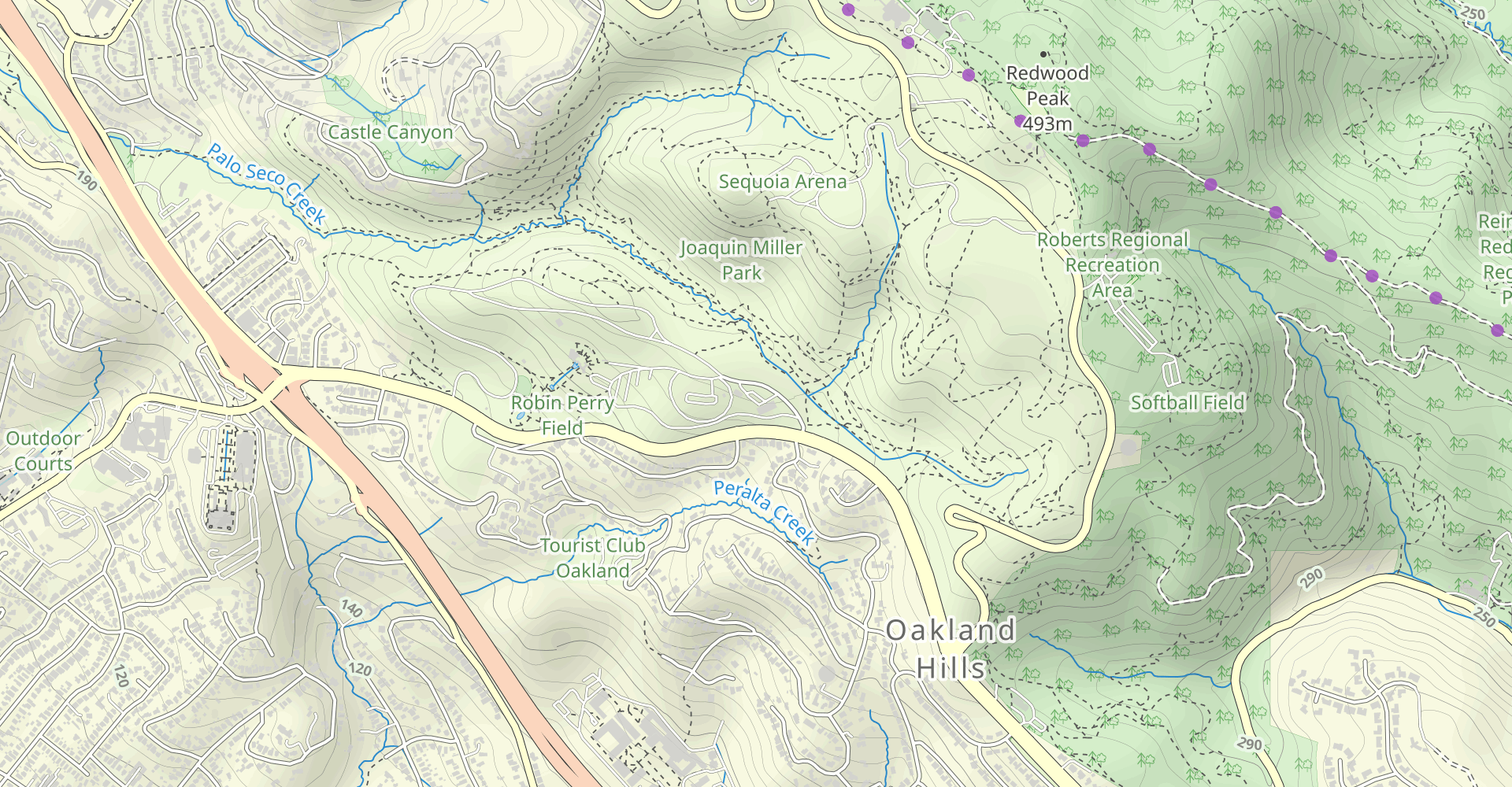 Sunset, Sequoia Bay View and Chaparral Trail Loop