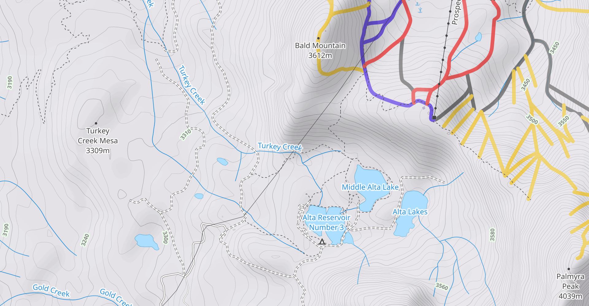 Palmyra Peak: Roy Boy Couloir Trail