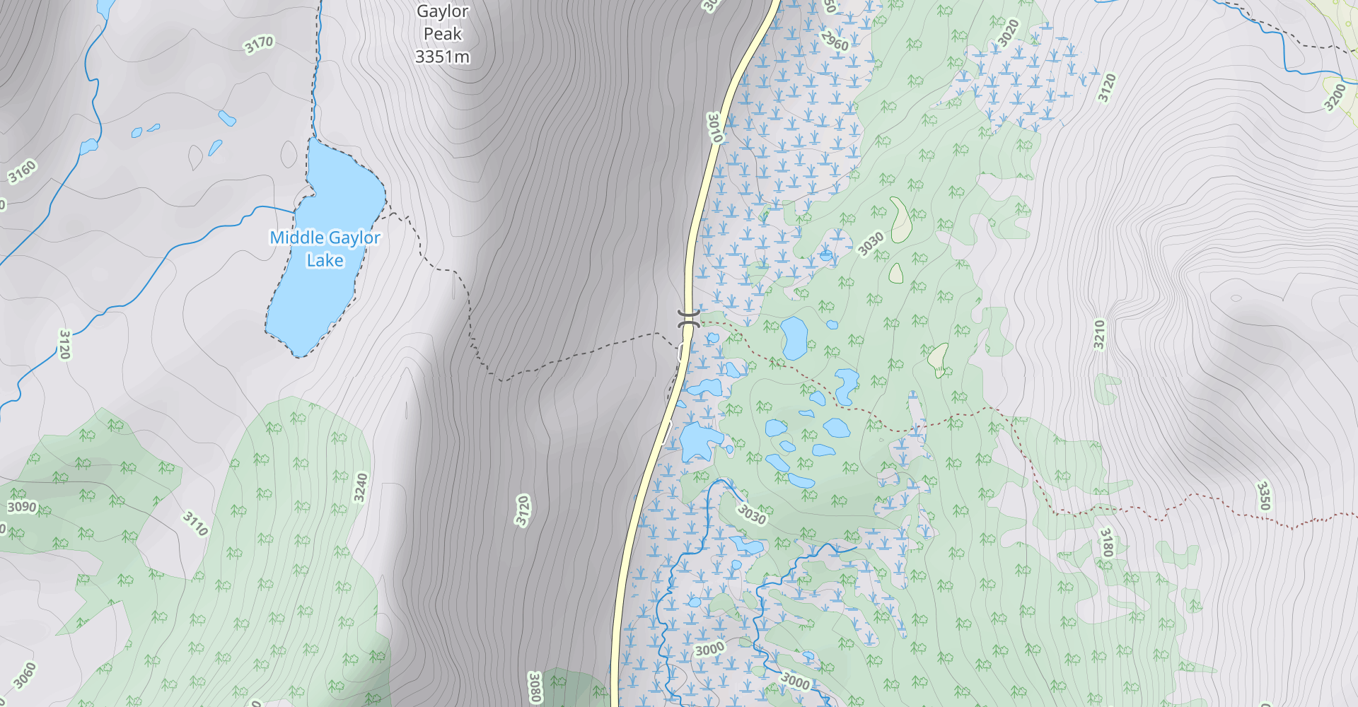 Gaylor Lakes Trail