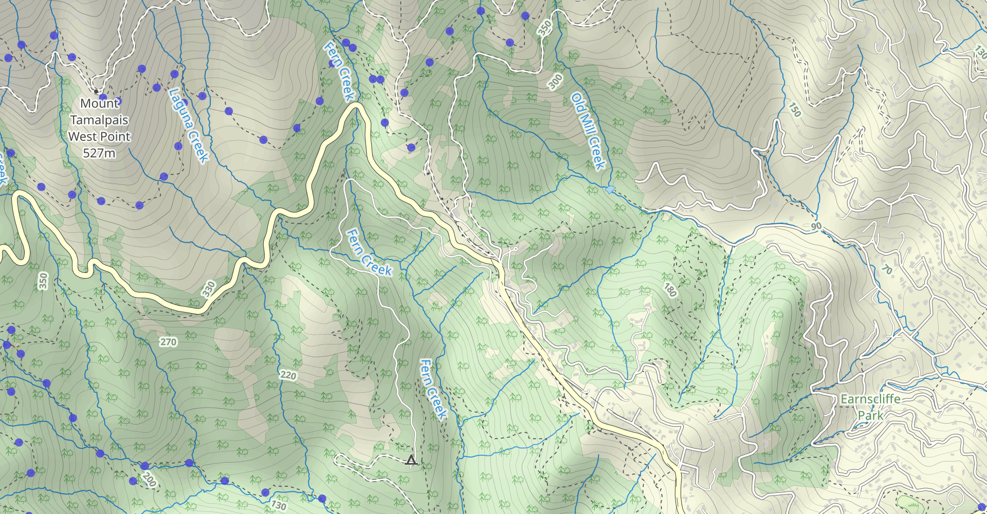 Mount Tamalpais South Side Ramble Trail