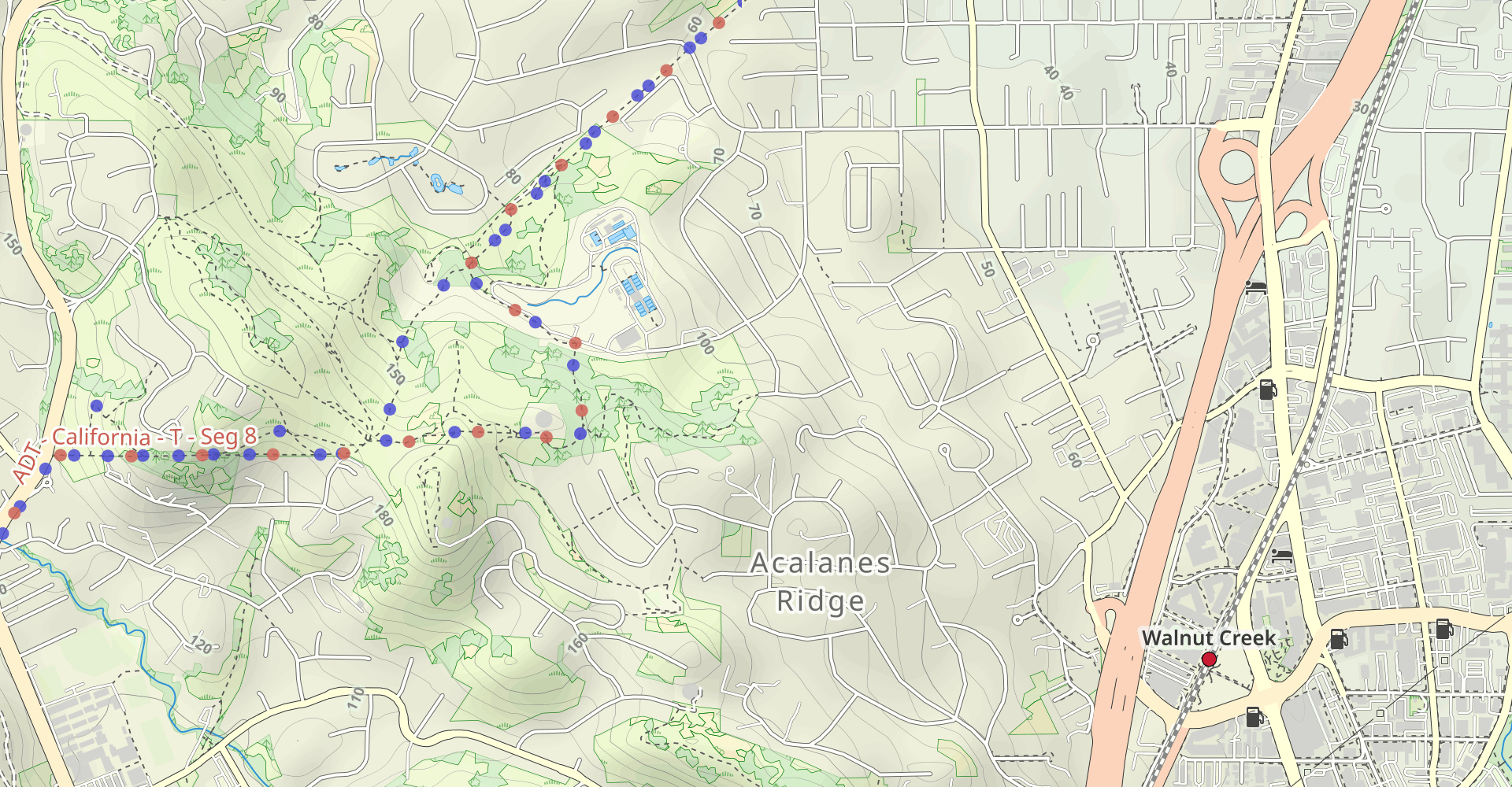 Sousa, Ridge Top, Camino Verde, and Ramsay Circle Loop