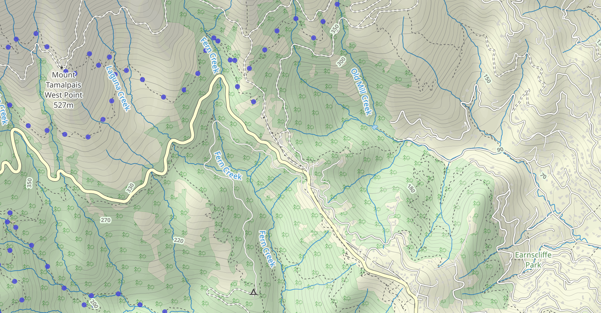 Mount Tamalpais via Hogback Road and Miller Trail