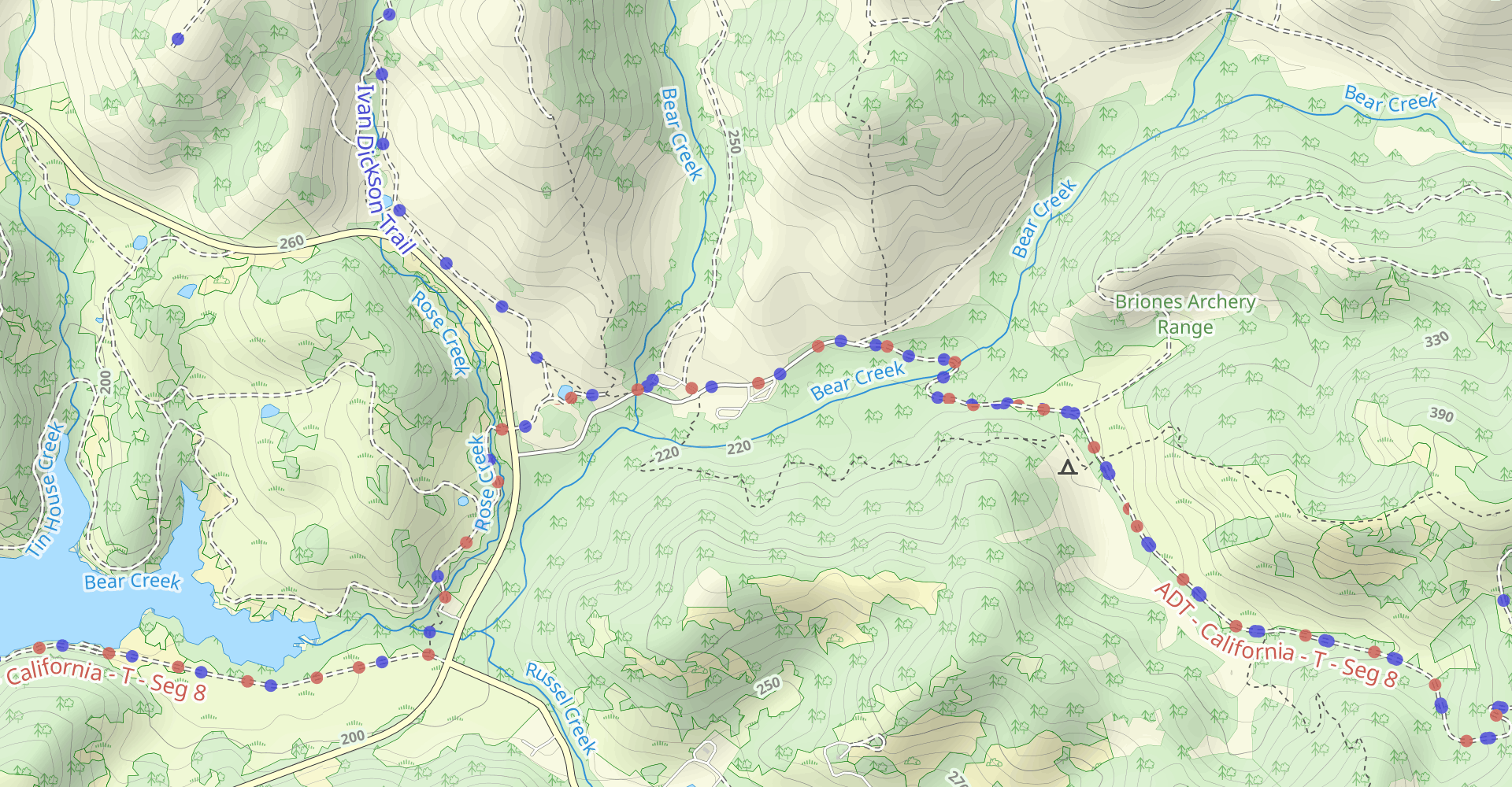 Briones Road to Valley Trail to Crescent Ridge and Seaborg Trail