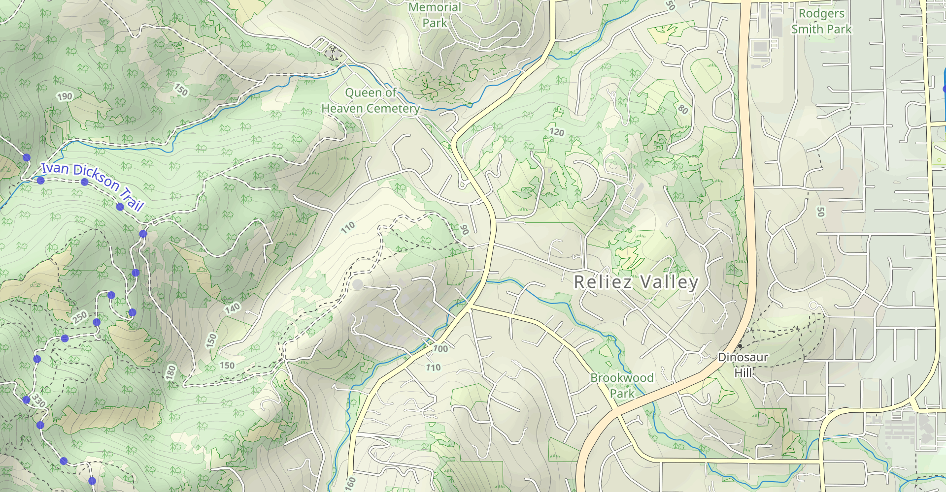 Blue Oak Trail and Spengler Trail Loop to Tabletop