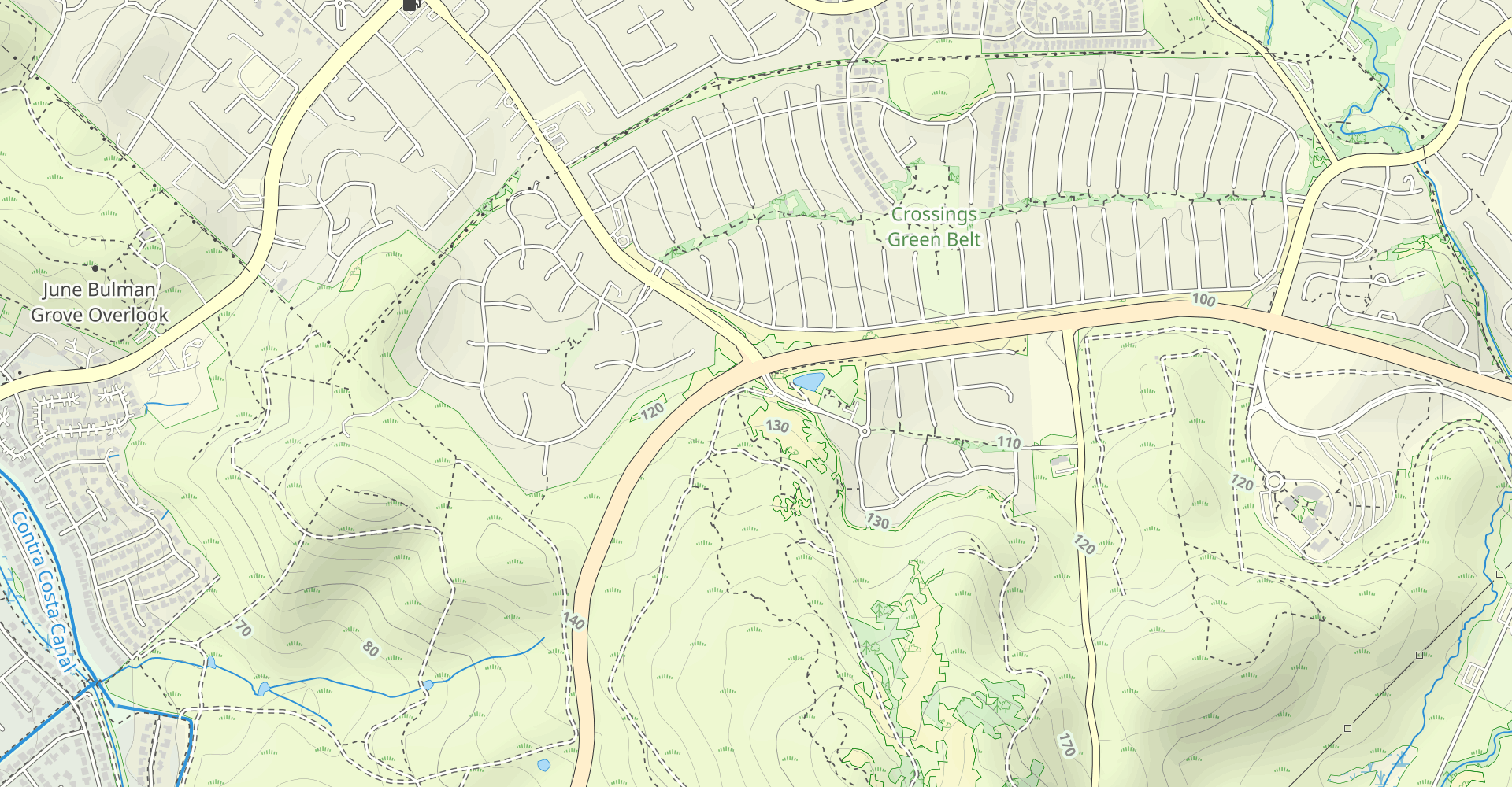 Ohlone Trail to Buckeye Loop