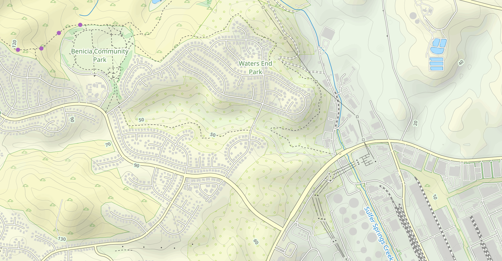 McAlister Drive to Lake Herman Trail
