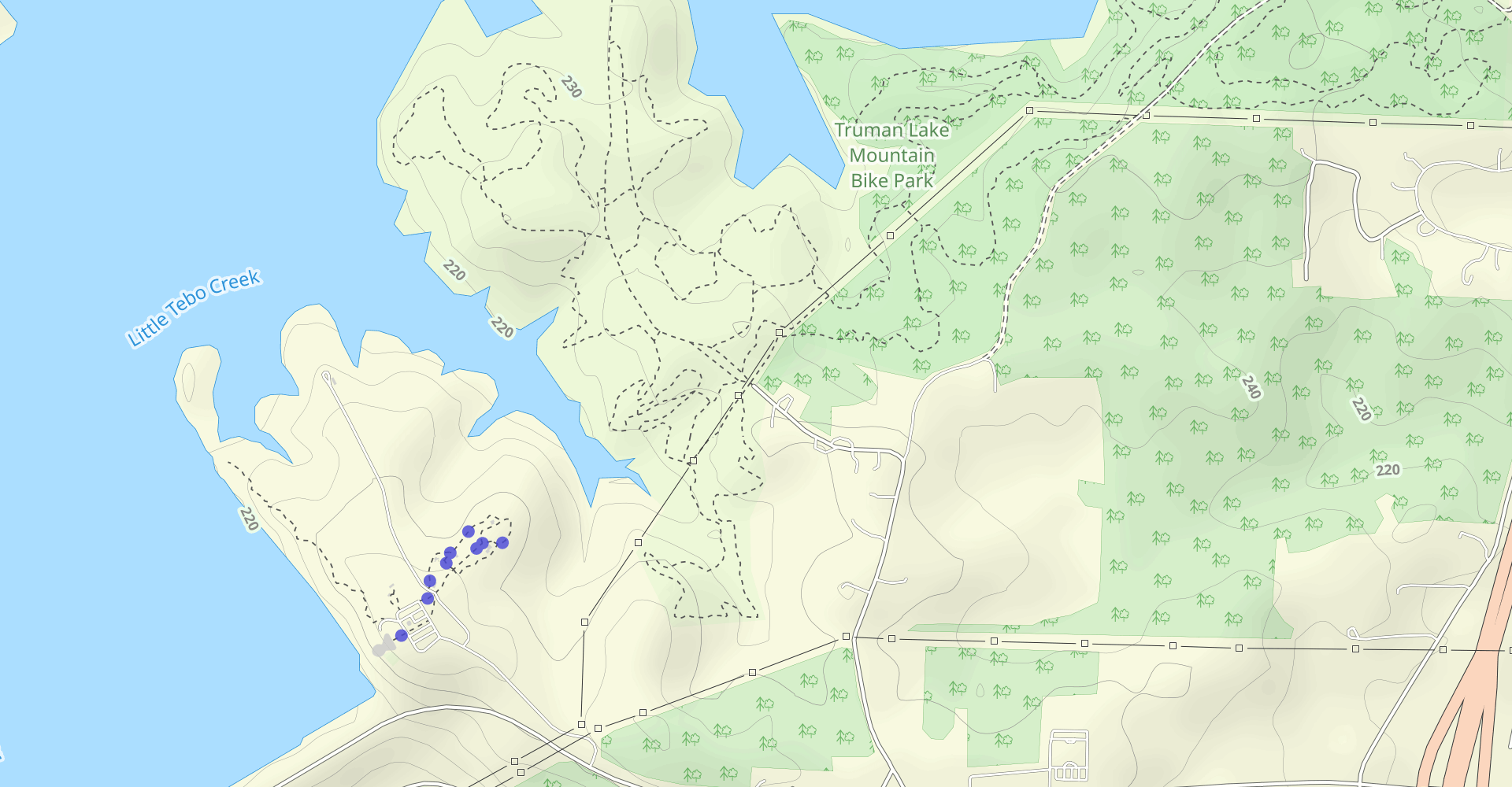 Truman Lake Mountain Bike Park