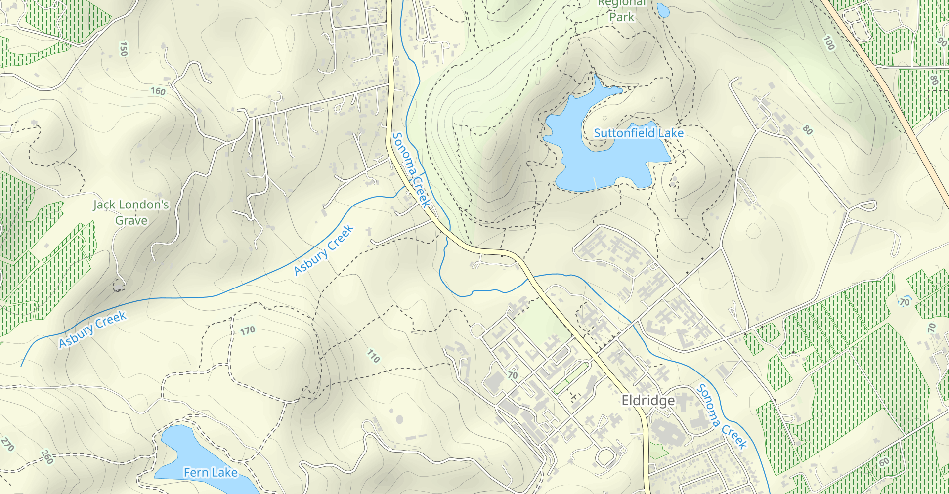 Valley of the Moon, West Sutton Lake and Woodland Star Trail Loop