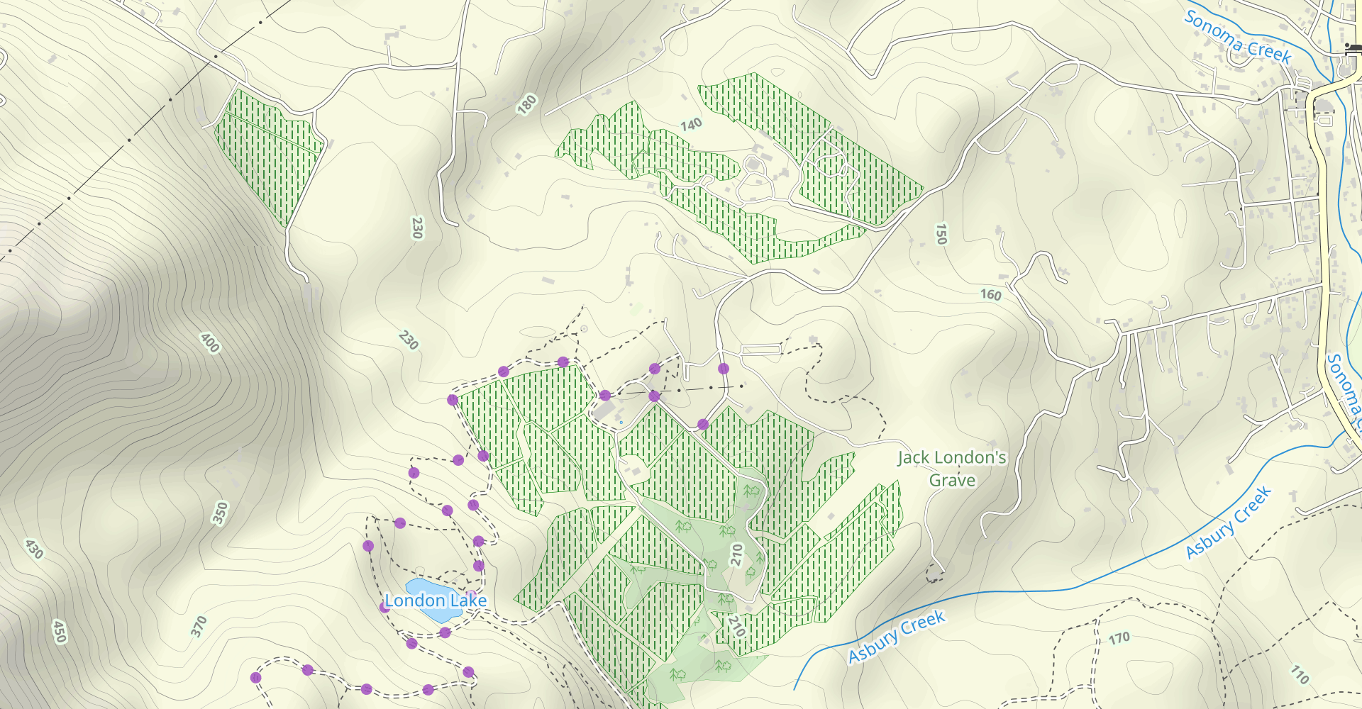 Jack London Mountain and Quarry Trail