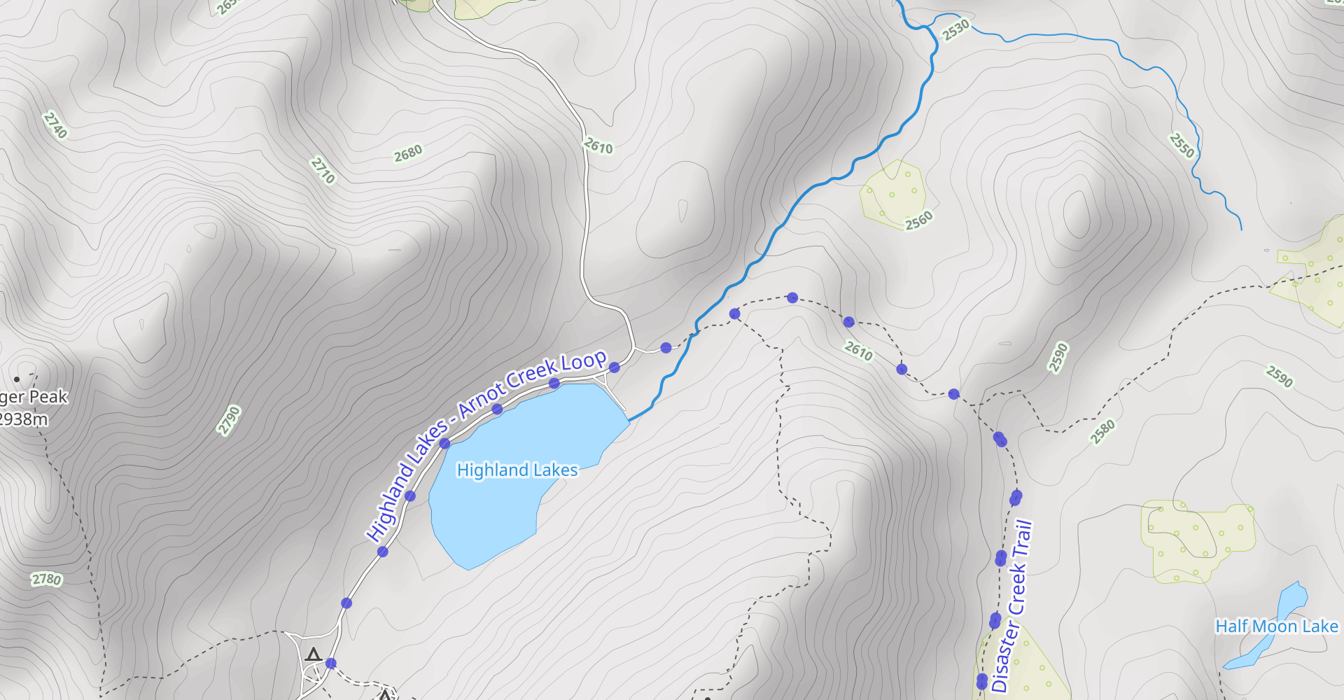 Lower Gardner Meadow, Wolf Creek Pass and Asa Lake