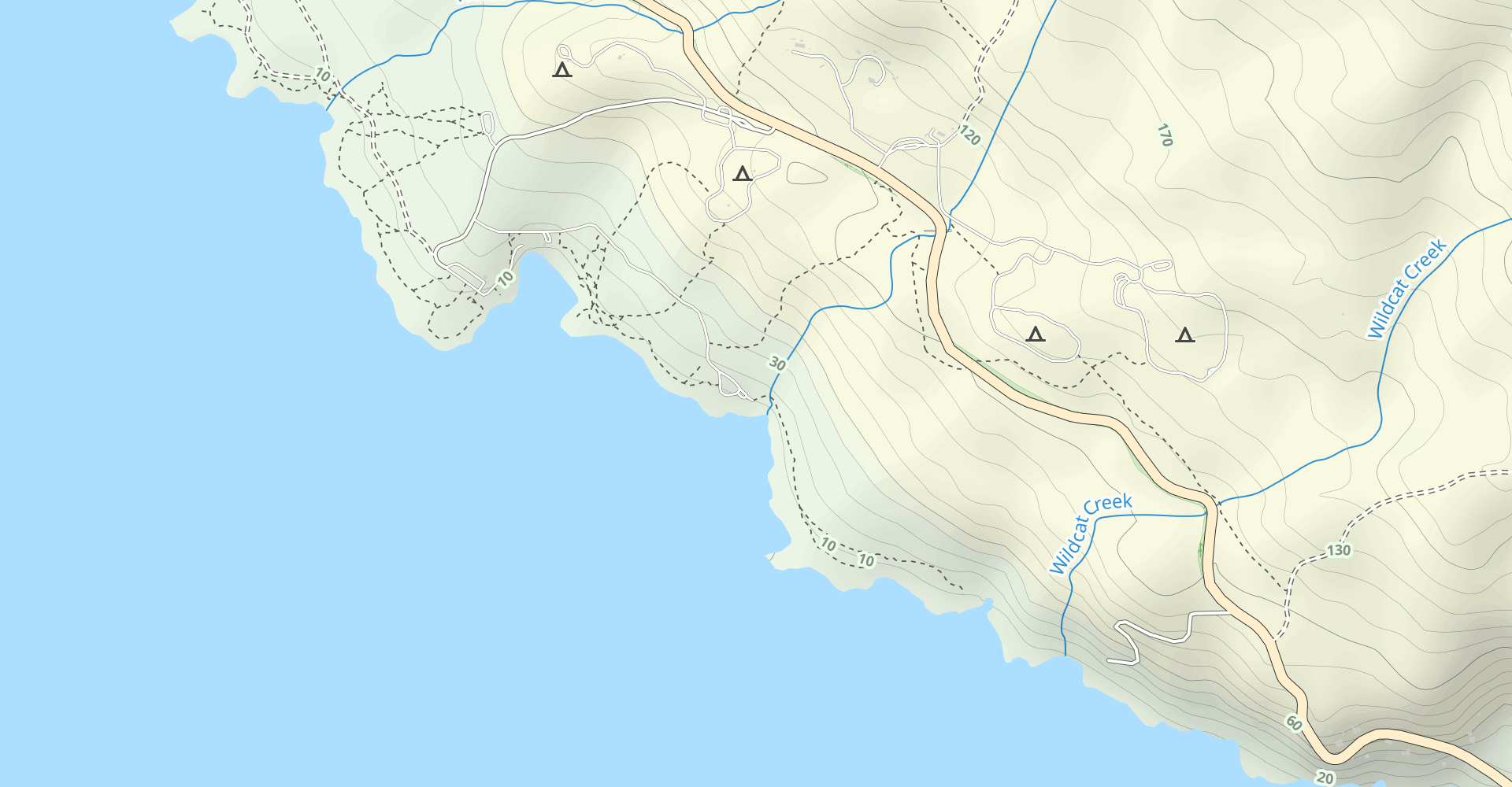 South Gerstle Trail and the Southern Bluffs