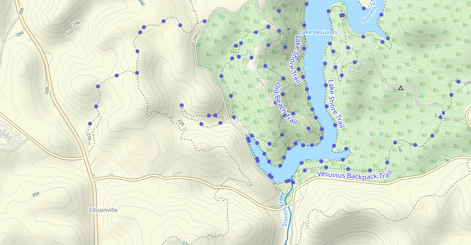 Rock House Trail to Scarlet Oak Trail Loop