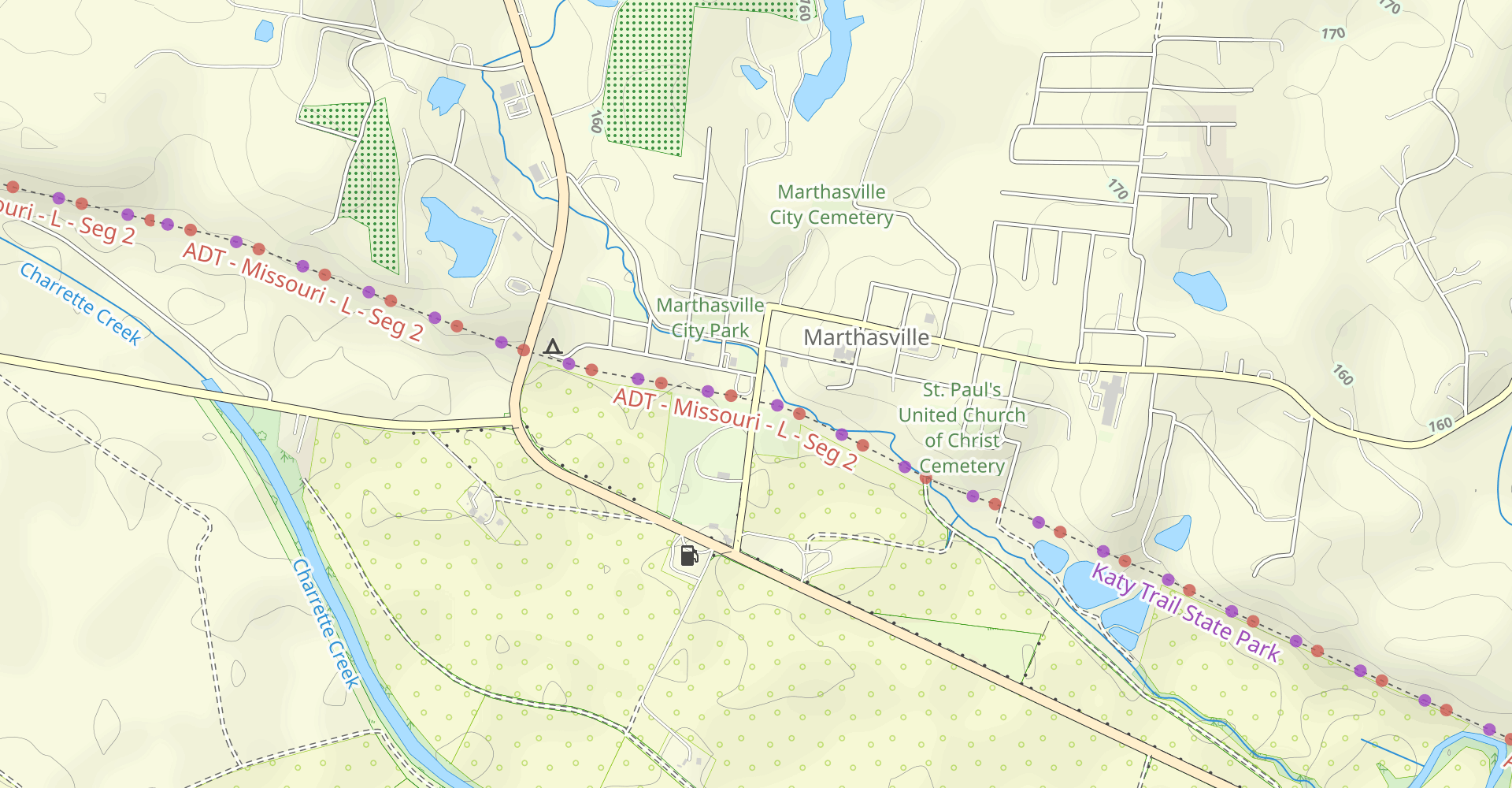Katy Trail: Marthasville to Peers