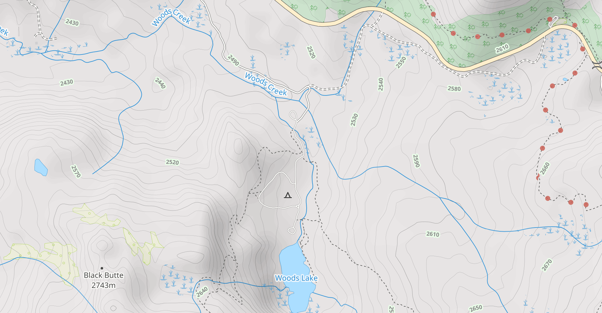 Woods, Winnemucca, and Round Top Lakes