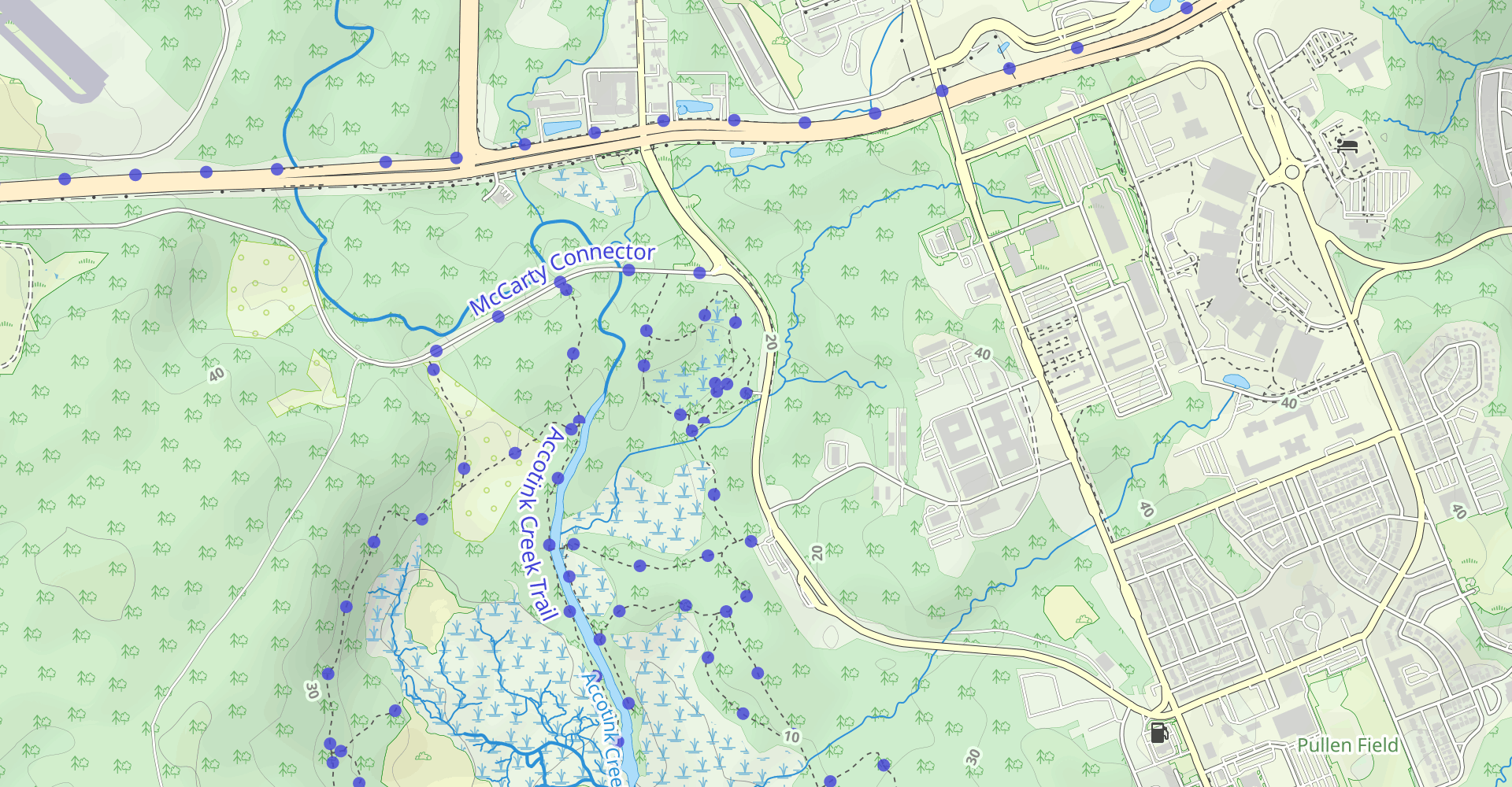 Pohick Loop Trail to Accotink Creek Trail