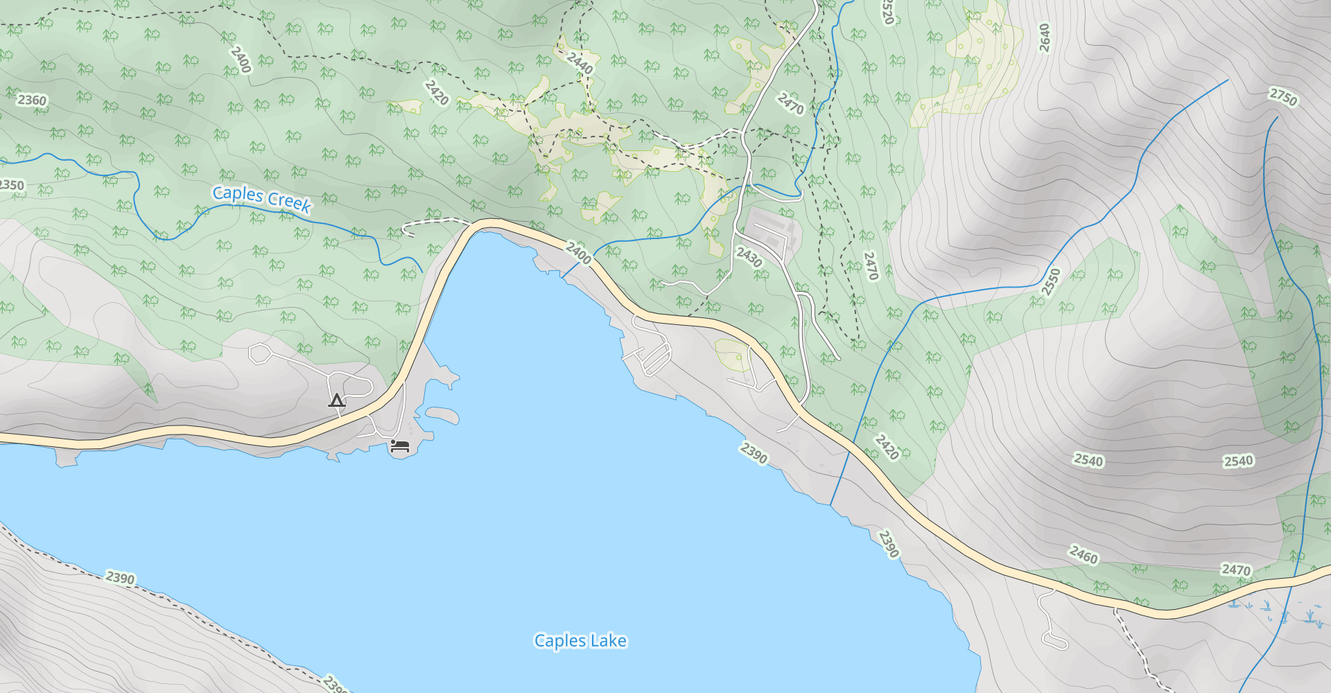 Caples Lake to Shower Lake via Schneider Cow Camp Road