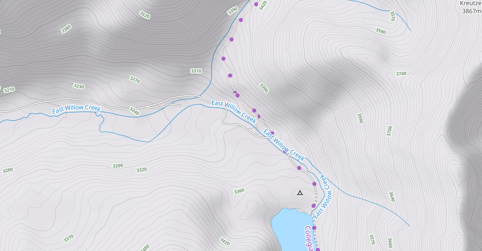 Timberline Trail to Sanford Trail