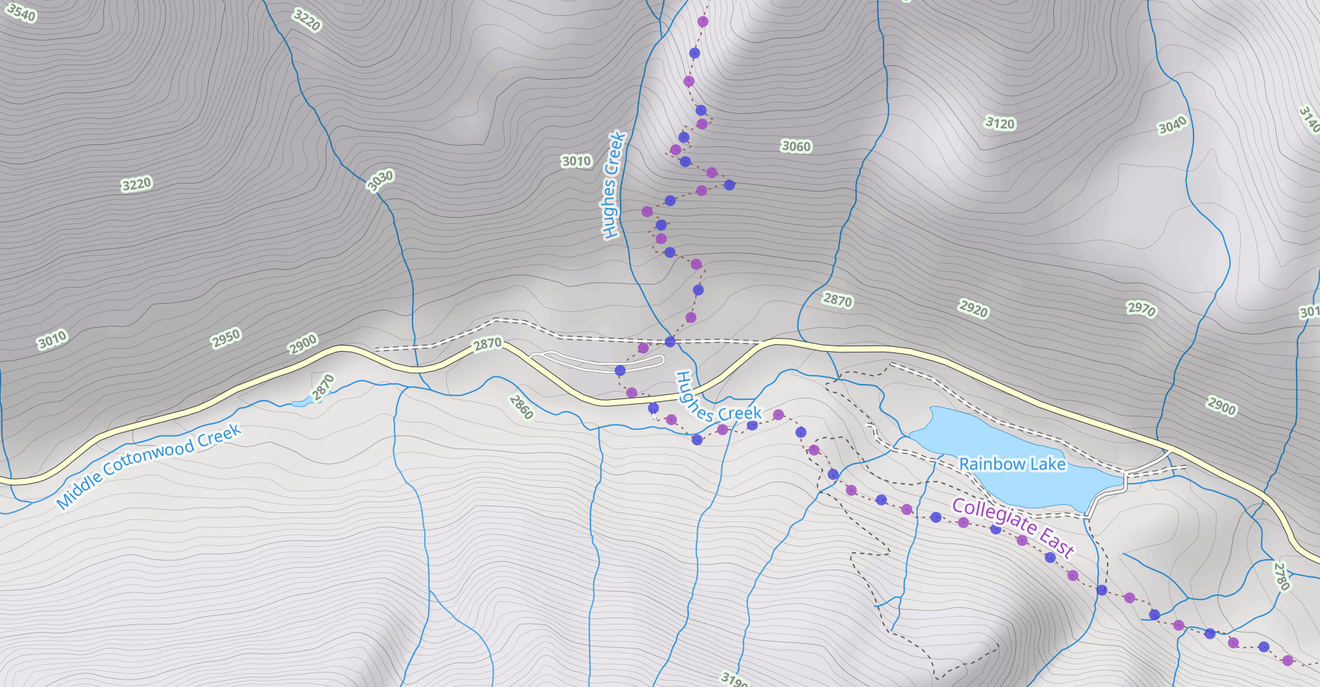 Avalanche Gulch via Main Range Trail