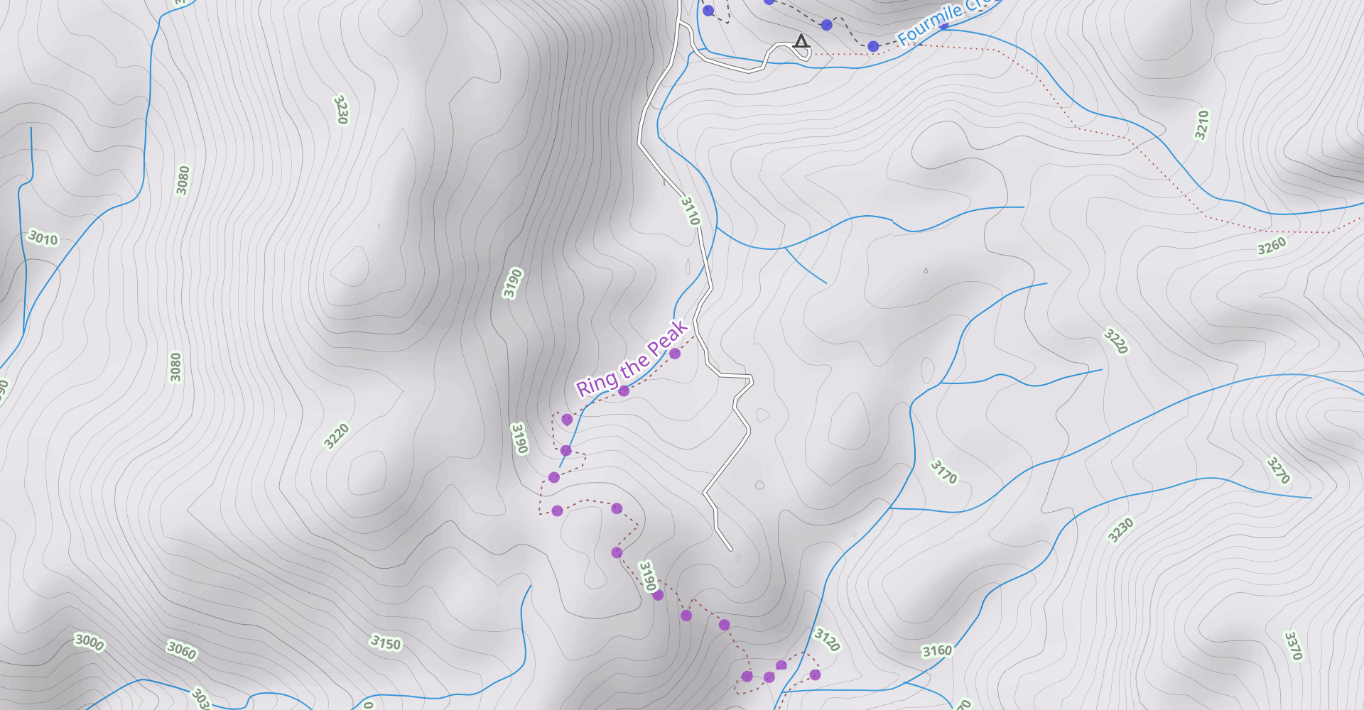 Ridge Line to Devil's Playground Trail