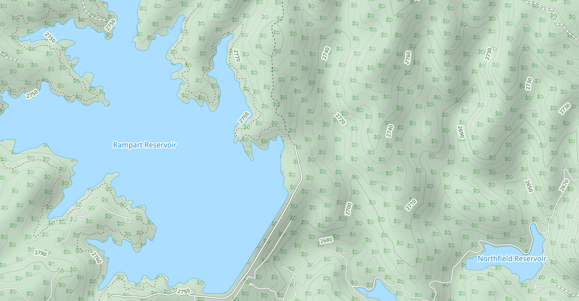 Rampart Reservoir Trail