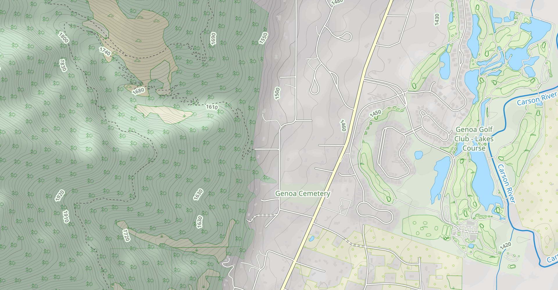 Sierra Canyon and Genoa Falls Loop