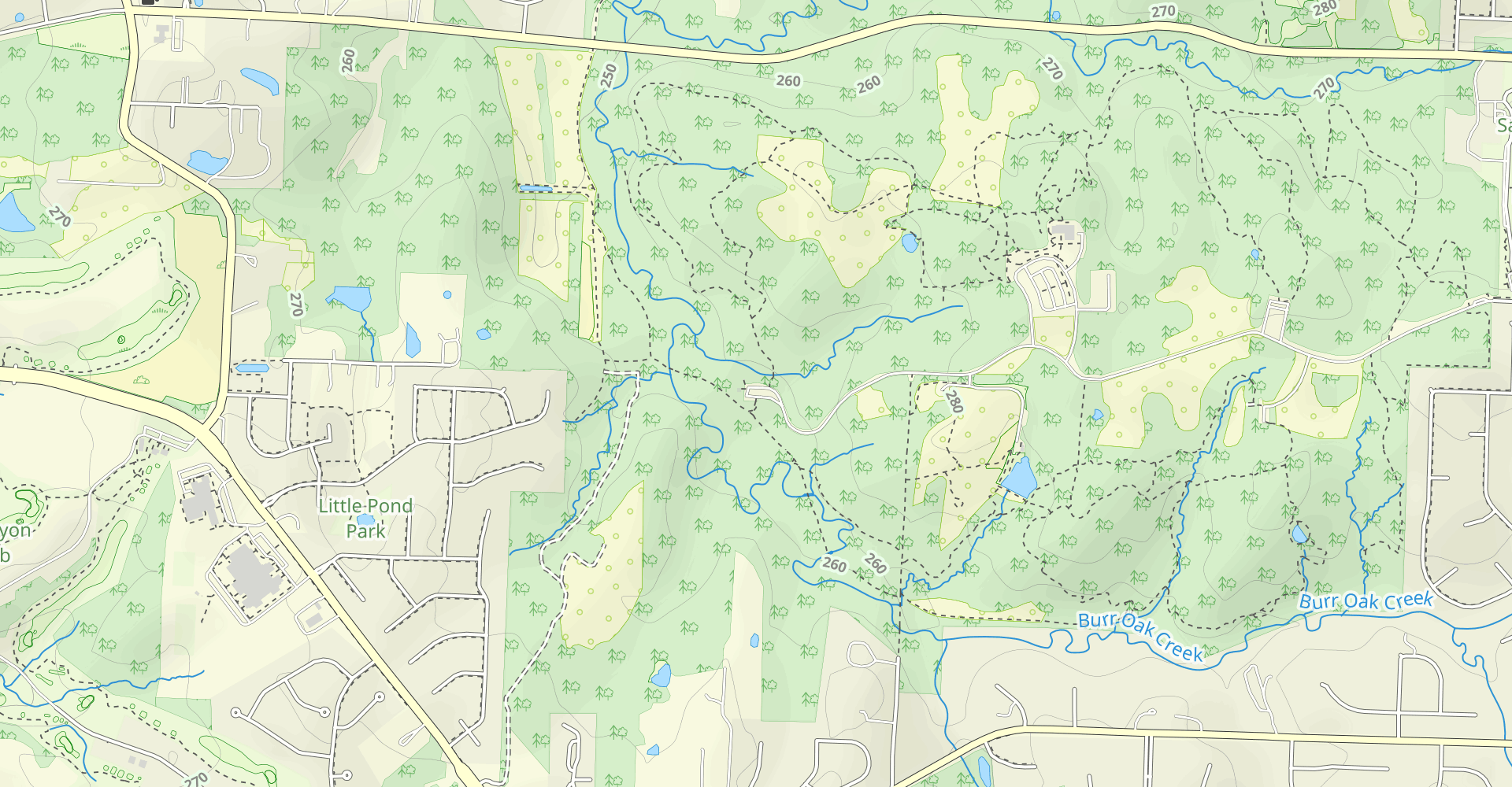 Bethany Falls, Hickory Grove, and Wildlife Habitat Trail Loop