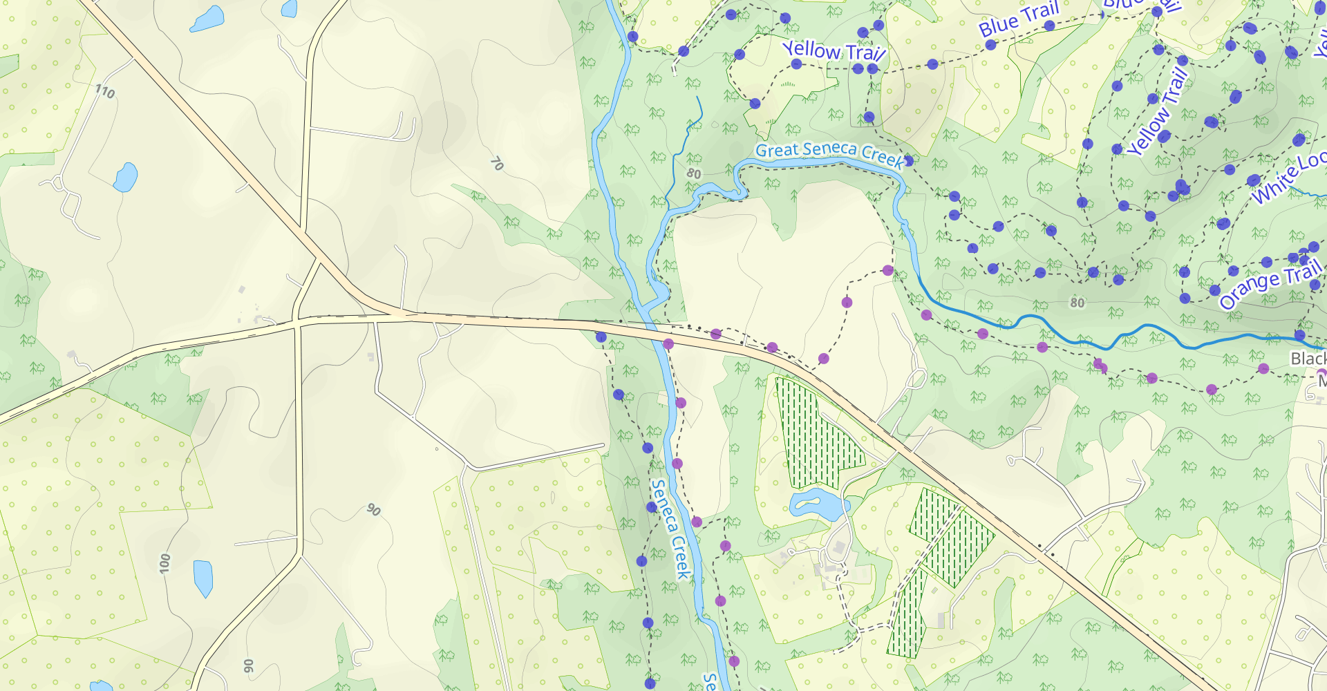 Seneca Greenway to Upper Potomac River Trail