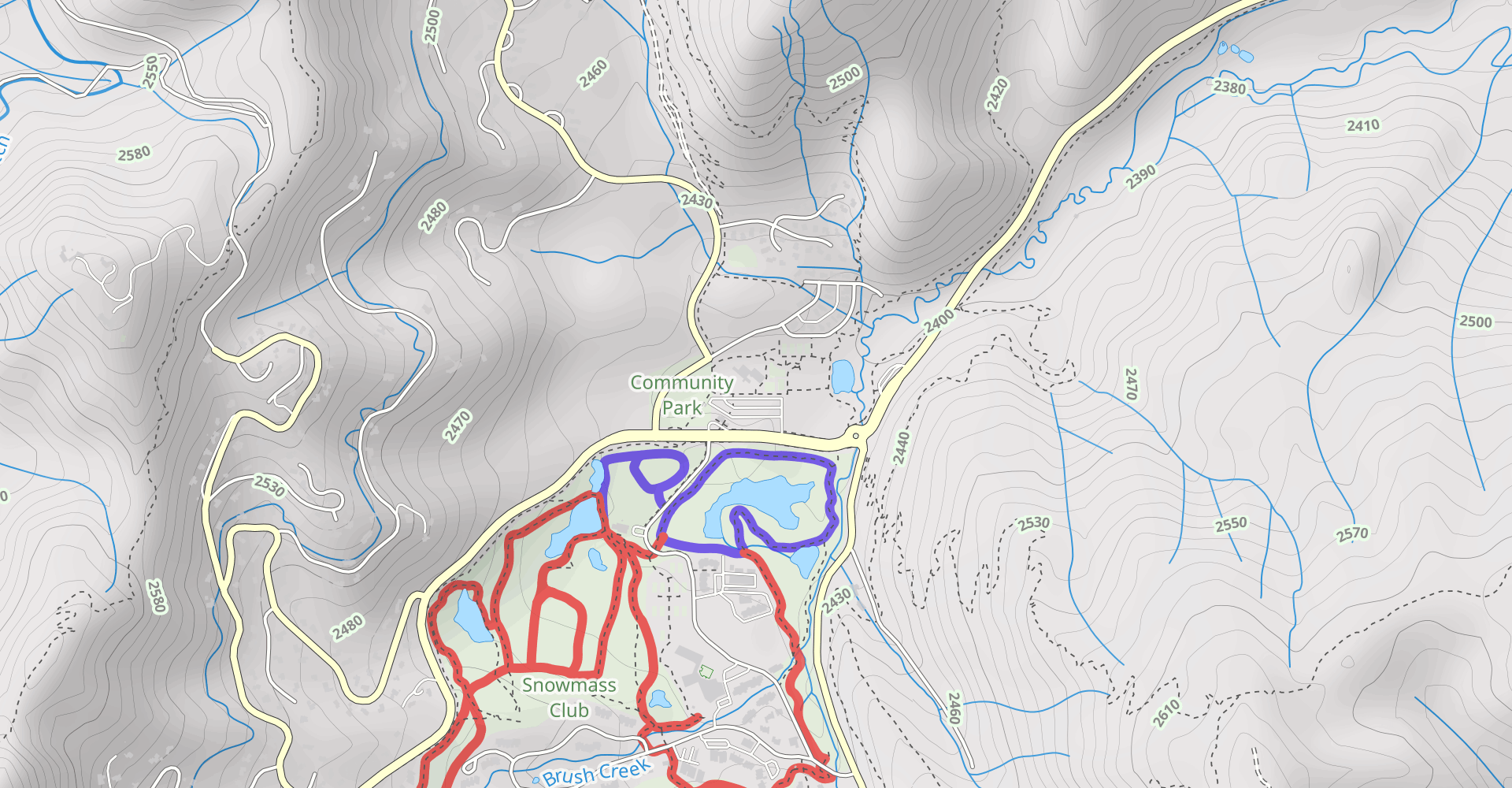 Brush Creek and Rim Trail North